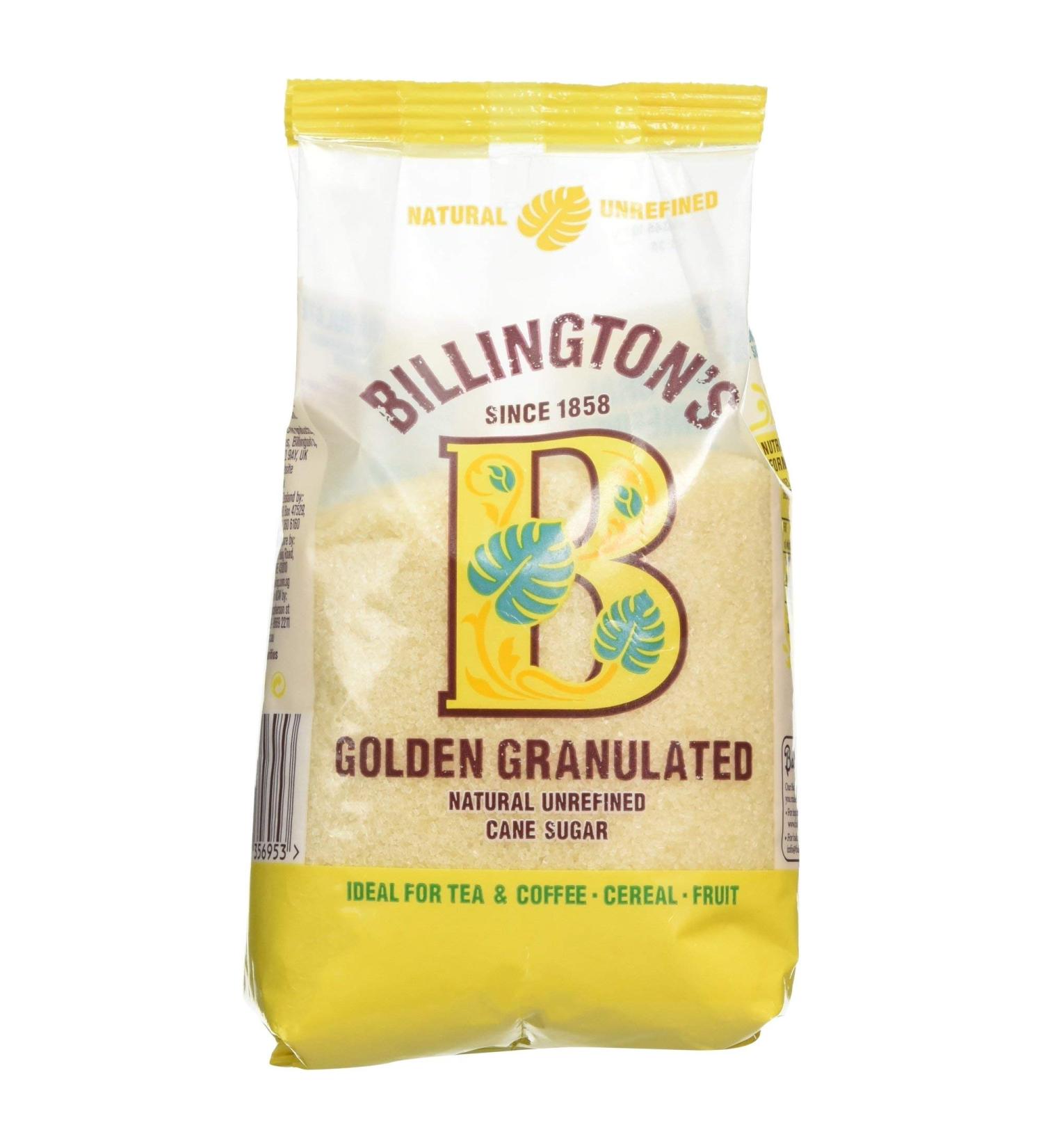 Billingtons Golden Granulated Natural Unrefined Cane Sugar 500g - Buy Online on GoSupps.com