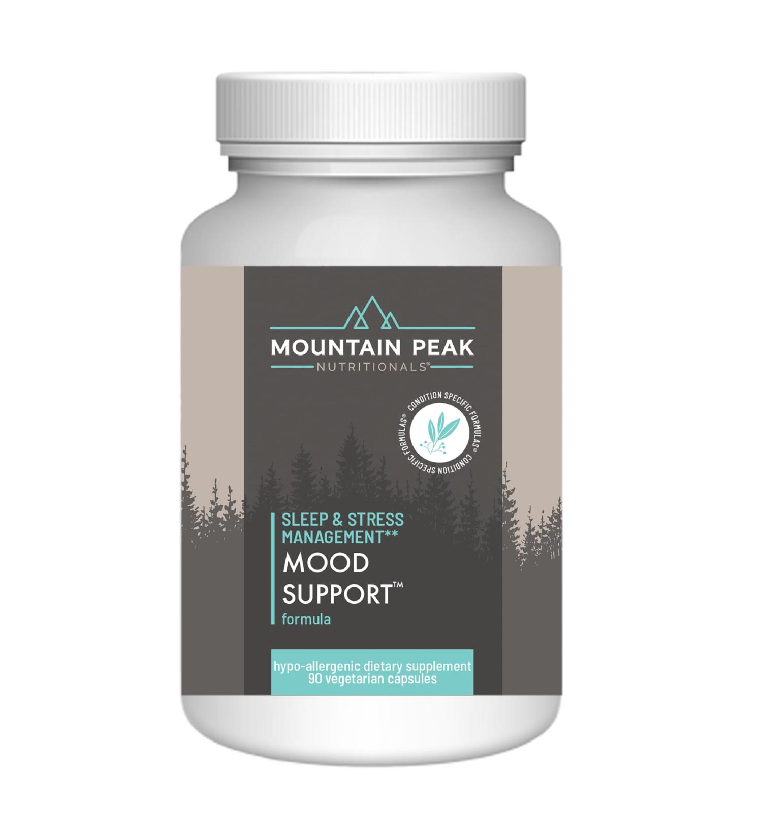 Mountain Peak Nutritionals Mood Support Formula - Supports Serotonin Levels - Hypoallergenic Dietary Supplement (90 Vegetarian Capsules) 90 Count (Pack of 1) - Buy Online on GoSupps.com