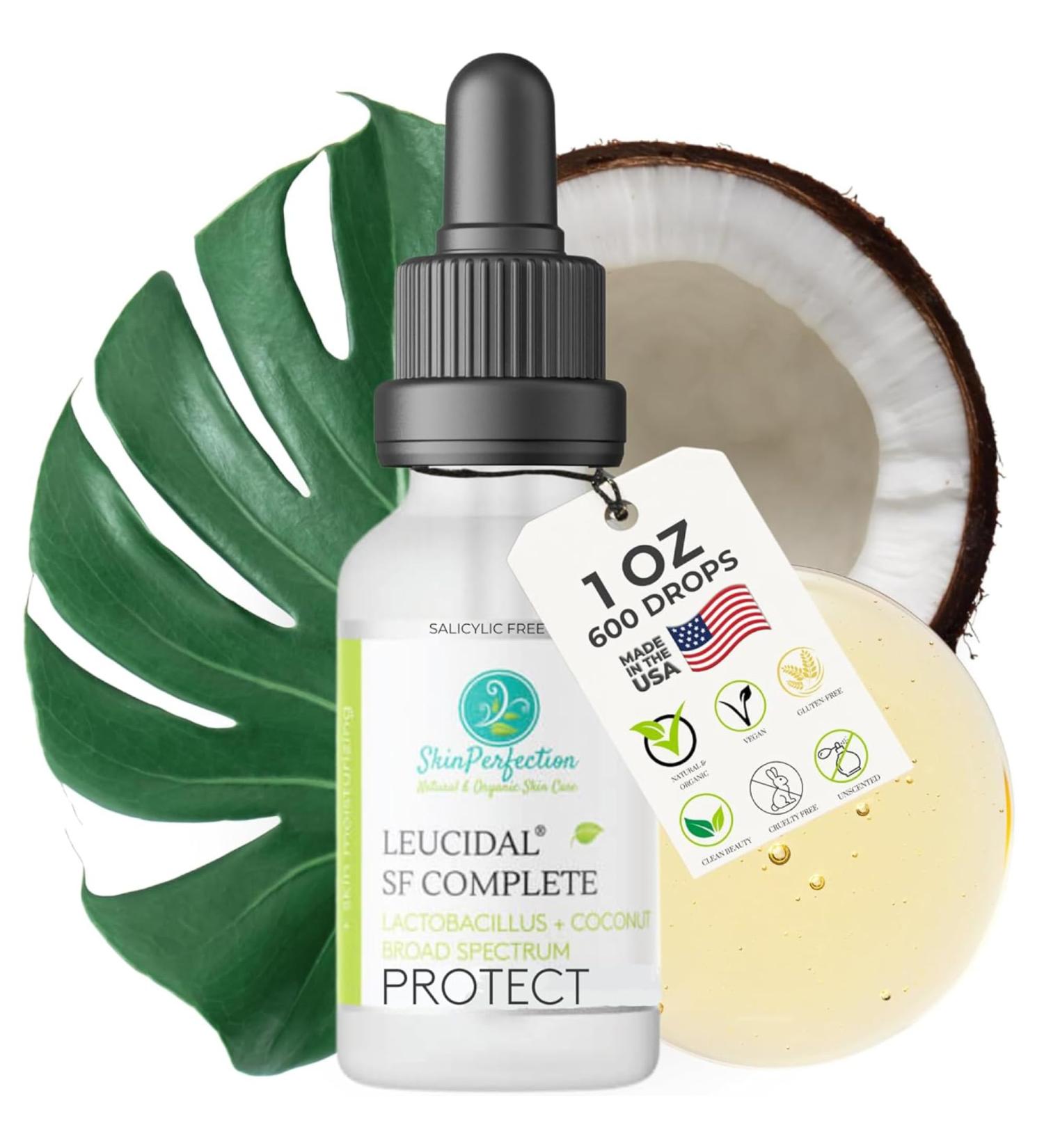 Buy Skin Perfection Leucidal SF Complete - Natural Preservative for Lotion Making | 1oz Leucidal Liquid with Lactobacillus & Coconut - DIY Skincare Solutions - Buy Online on GoSupps.com