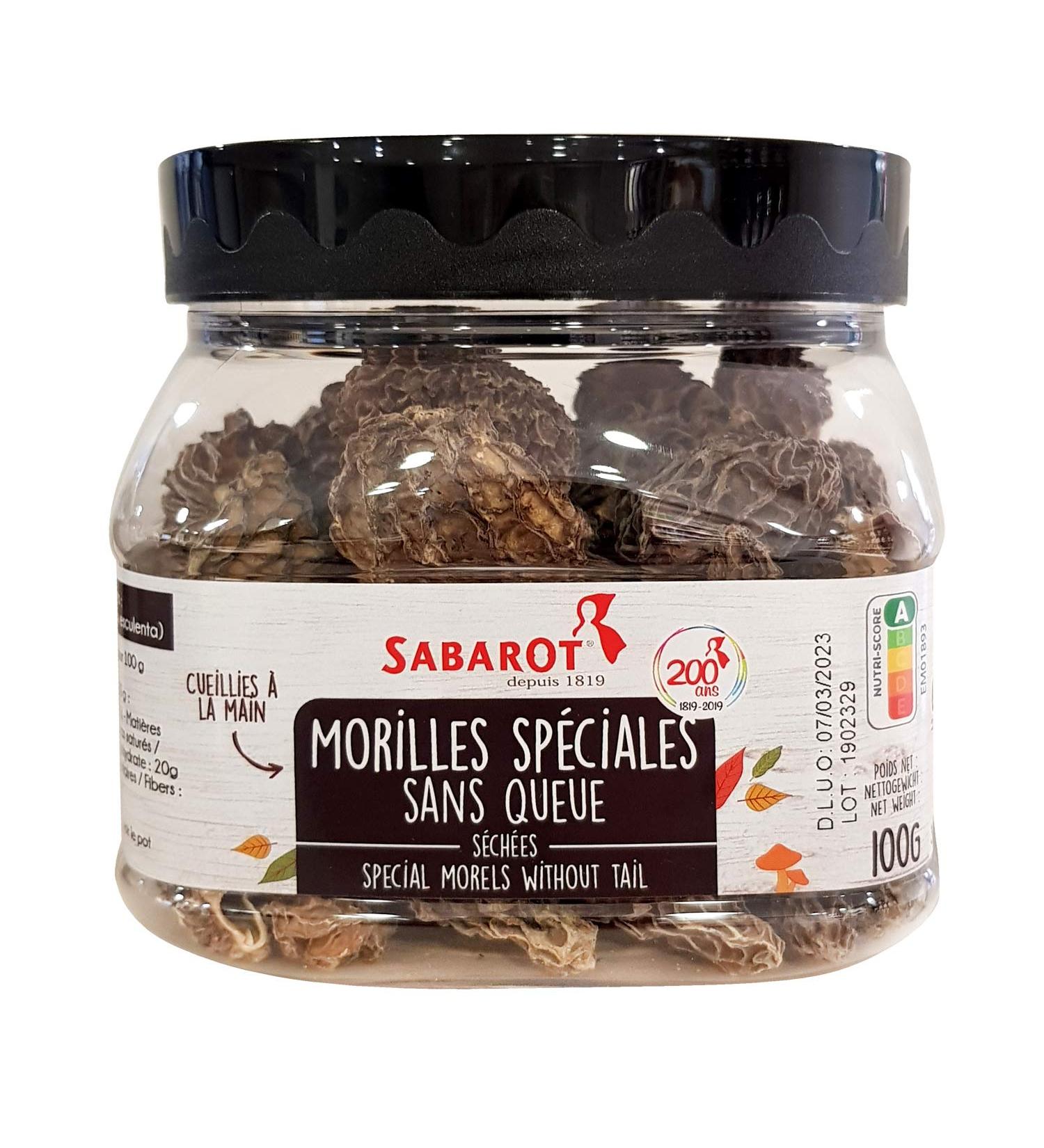 Sabarot - Special morels (without tail) dried 100g - Buy Online on GoSupps.com