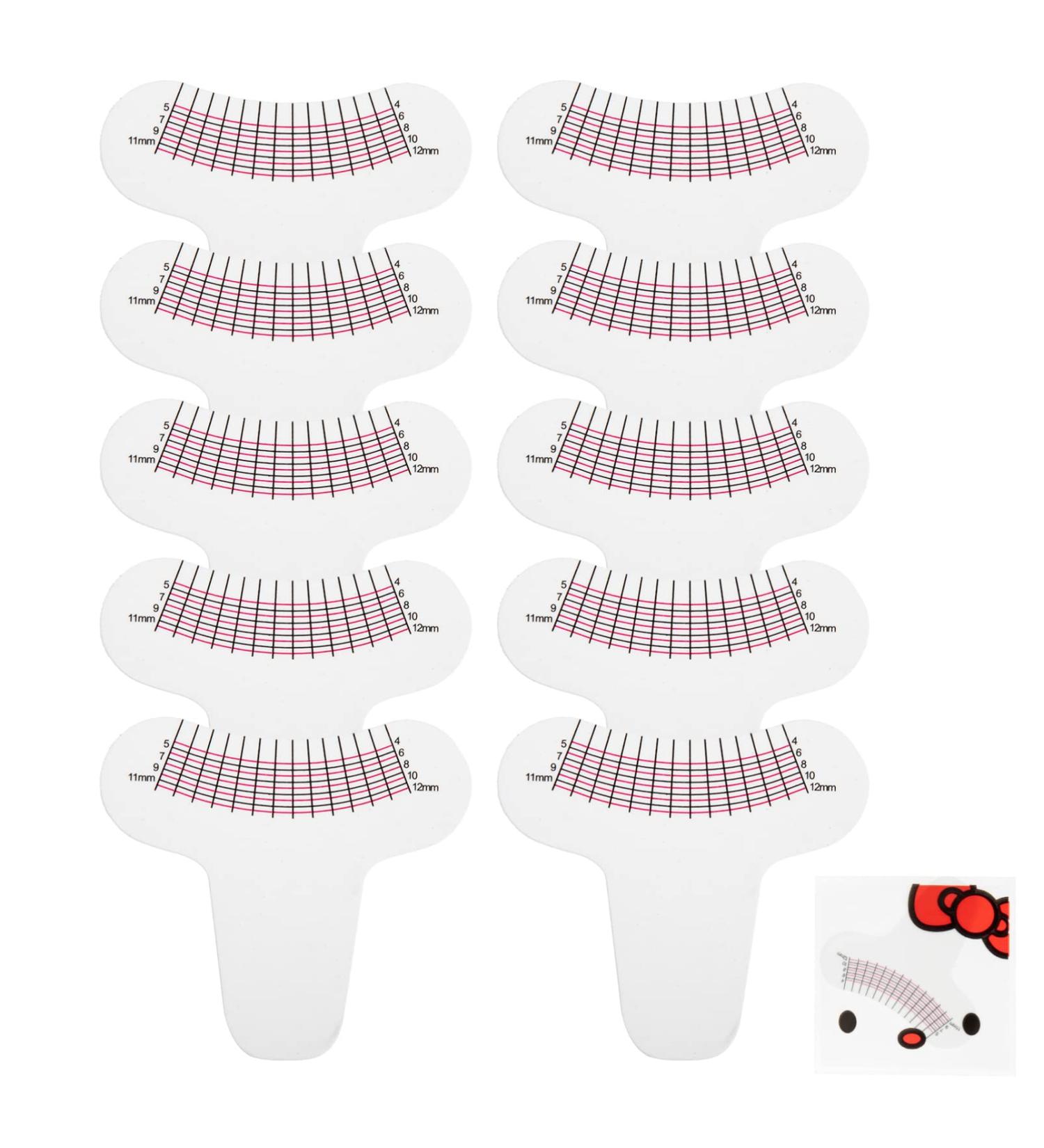 FRCOLOR 10pcs Eyelash Ruler Lash Measuring Tool - Precisely Measure Eyelashes Length and Curling Degree - Buy Online on GoSupps.com