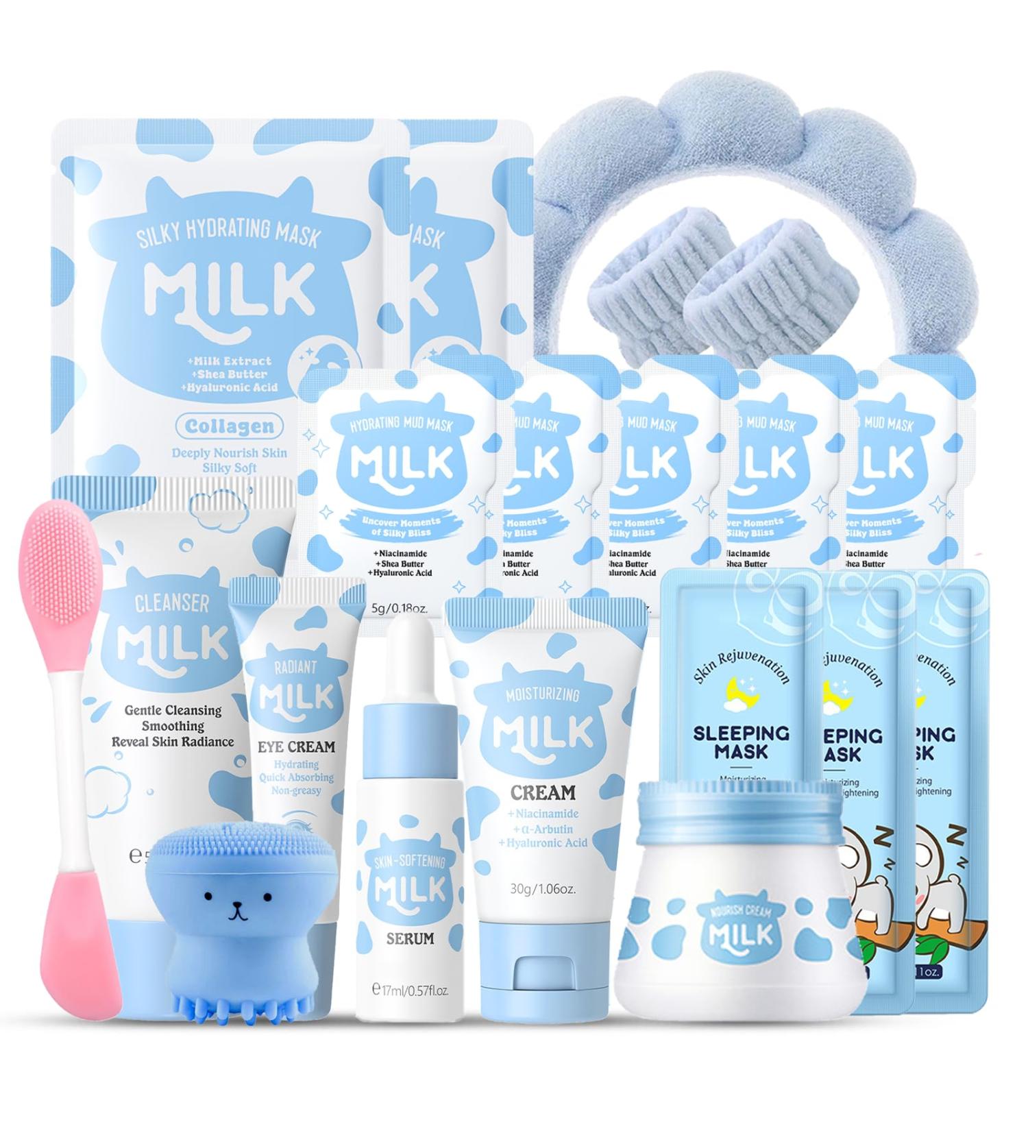 Milk Kids Skincare Sets for Girls 8-10 Birthday Christmas Gifts - Skincare for Girls 10-12 - Gifts for Teenage girls Skin Care for Kids Age 8-12 Skin Care for Teens 10-12 Skincare Set for kids 8-9 - Buy Online on GoSupps.com