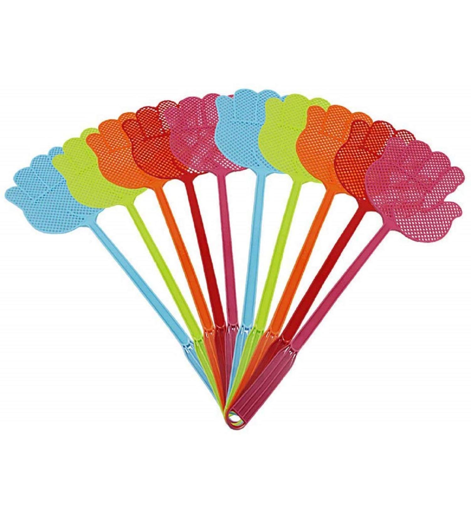 ValueHall 10pcs Multicolor Fly Swatter Set - Effective Pest Control for Flies Mosquitoes & Insects - International Shipping Available - Buy Online on GoSupps.com