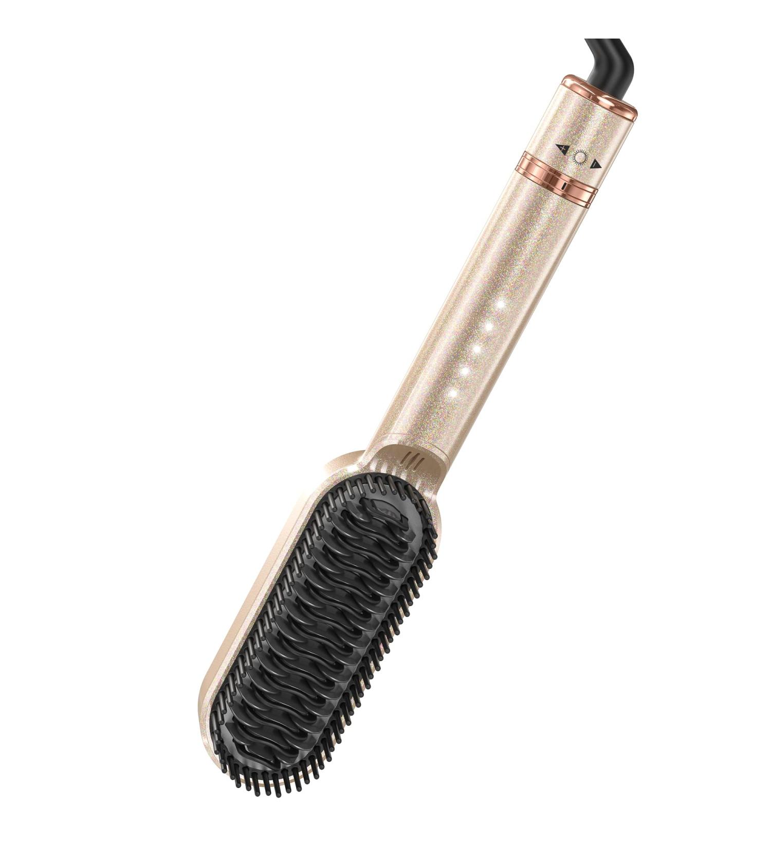 Crimper Crimper for Black Women Cepillo Alisador de Cabello - Gold