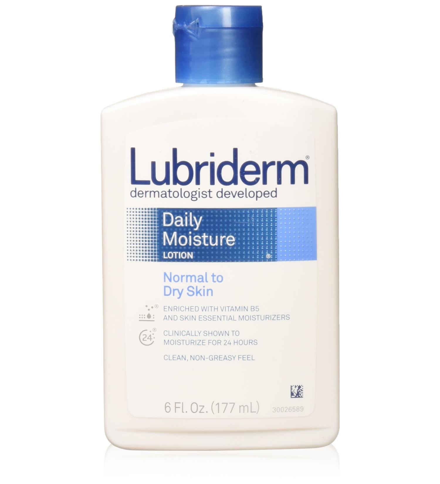 Lubriderm Daily Moisture Unscented Lotion 6 fl oz - Hydrating Body Lotion - Buy Online on GoSupps.com