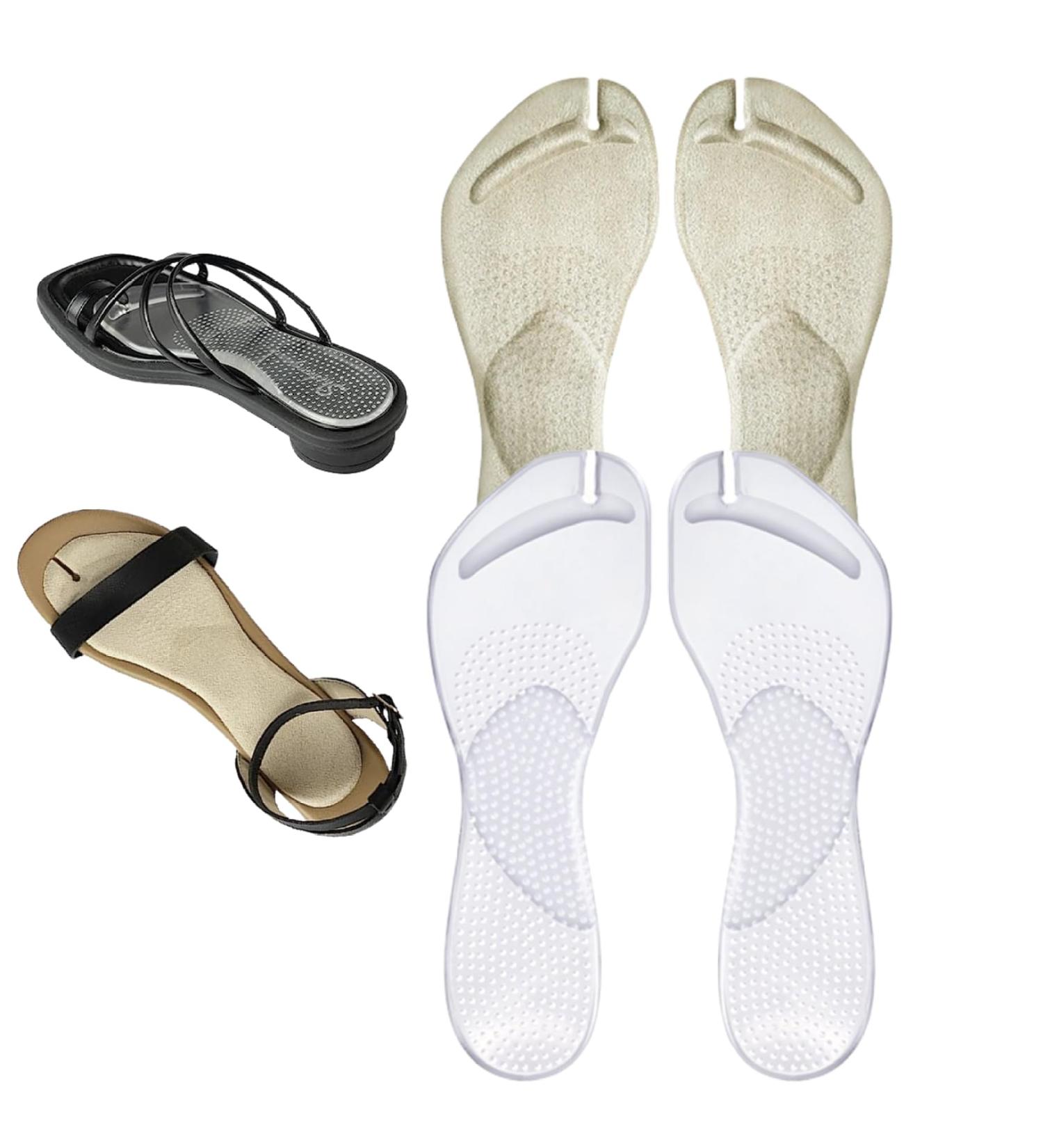 Arch Support Inserts for Sandals & Flip-Flops - 2 Pairs Women s Self-Adhesive Gel Cushions for Plantar & Flat Feet Relief - Buy Online on GoSupps.com