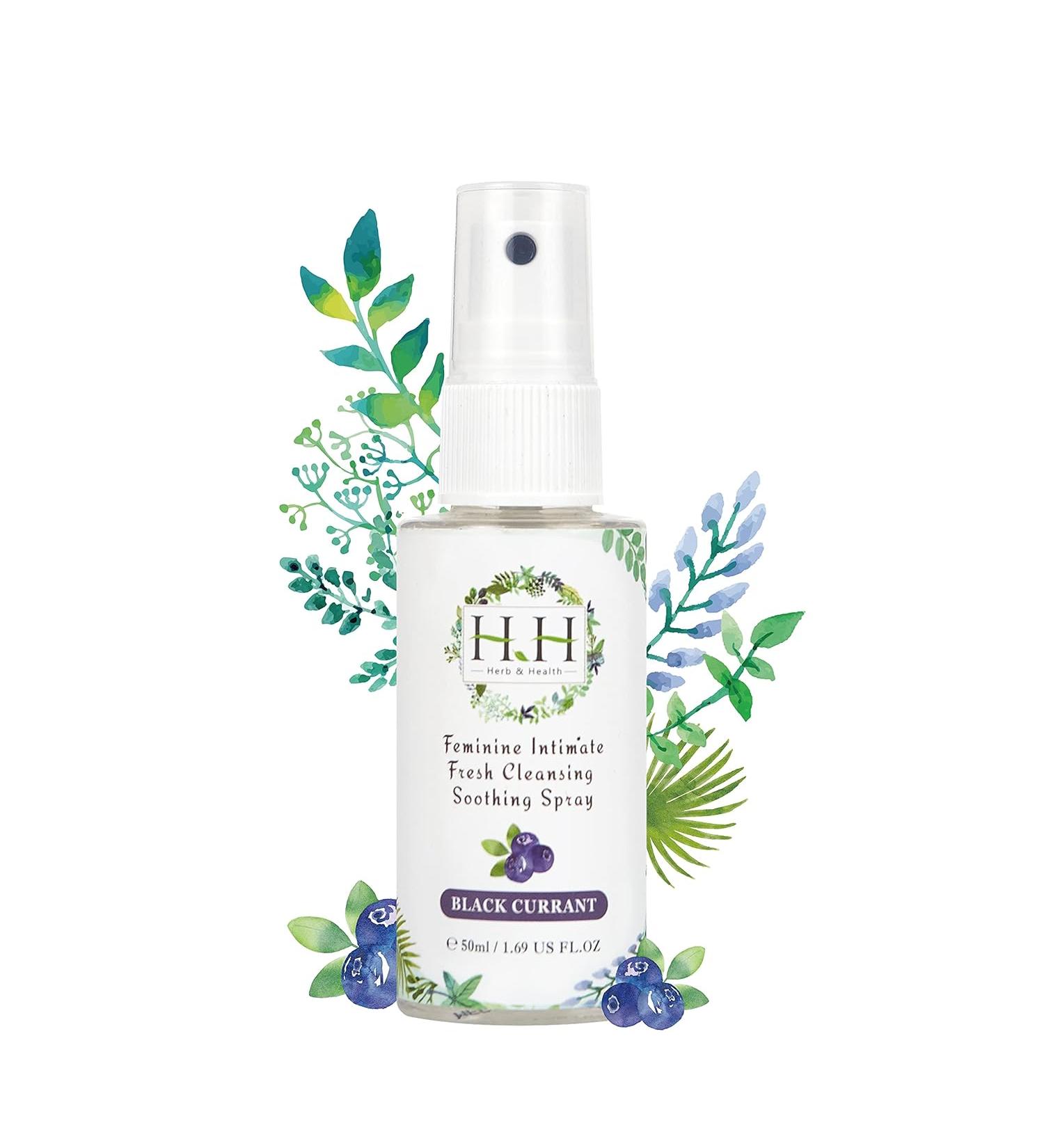 HH Herb & Health Feminine Deodorant Spray - Blackcurrant - Buy Online on GoSupps.com