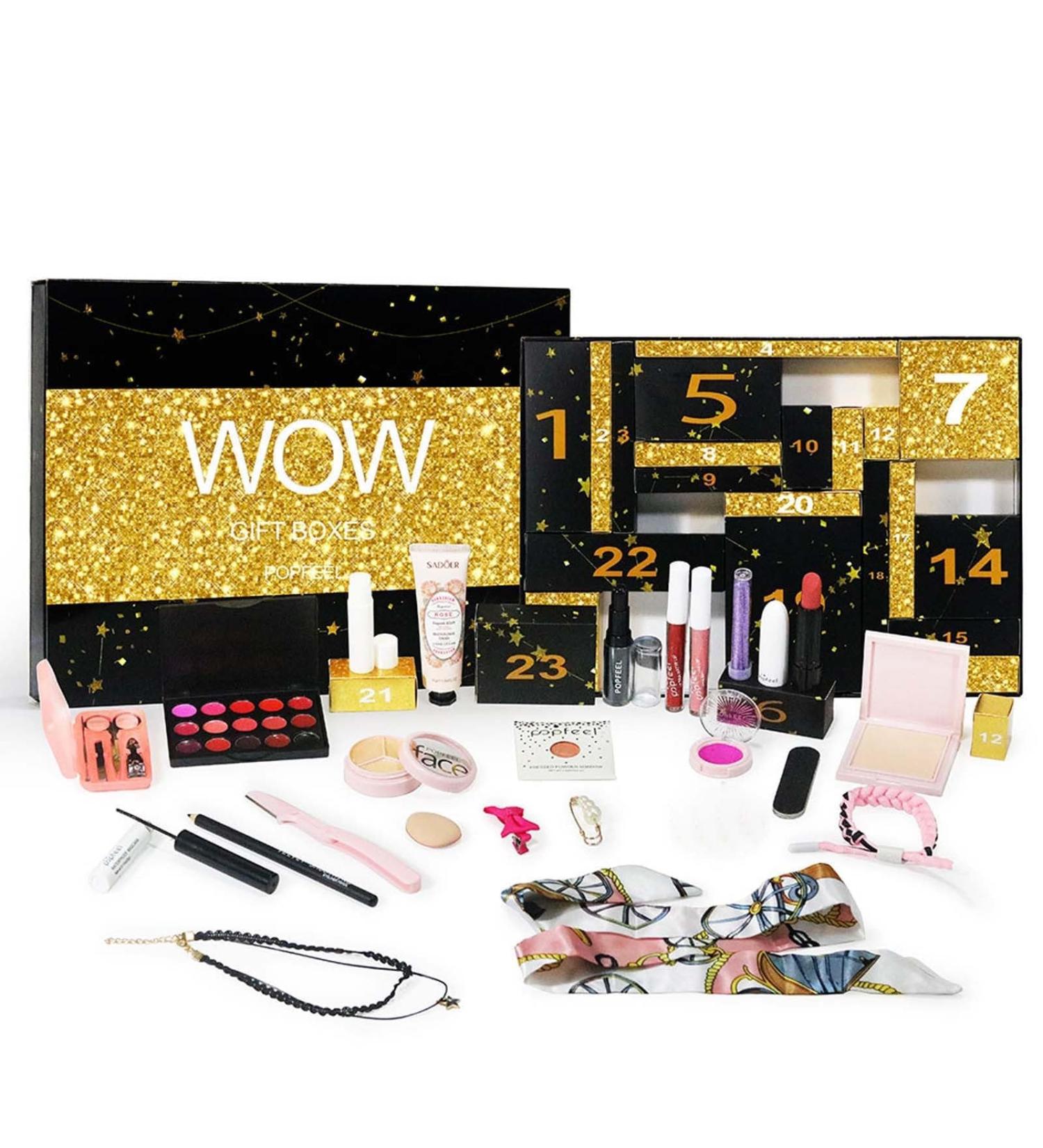 Makeup Advent Calendar 2024 for Teens Girls Christmas Countdown Calendar Surprise Makeup Gift Kit Include Eyeshadow Lip Gloss Blush Concealer Mascara - Buy Online on GoSupps.com