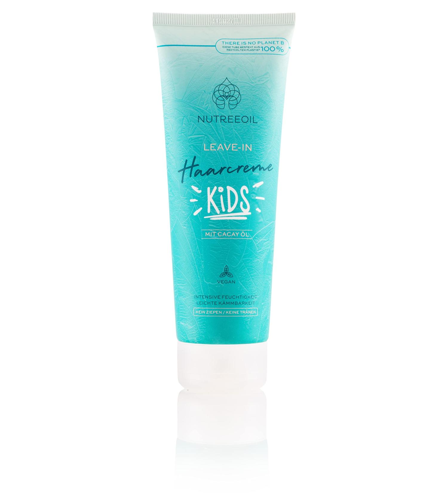 Nutreeoil Leave-in Hair Cream for Kids & Babies 200ml | Curls & Smooth Hair | Cacay Oil Vitamin E | Anti-Frizz & Intensive Moisture | Vegan & Gentle Formula - Buy Online on GoSupps.com