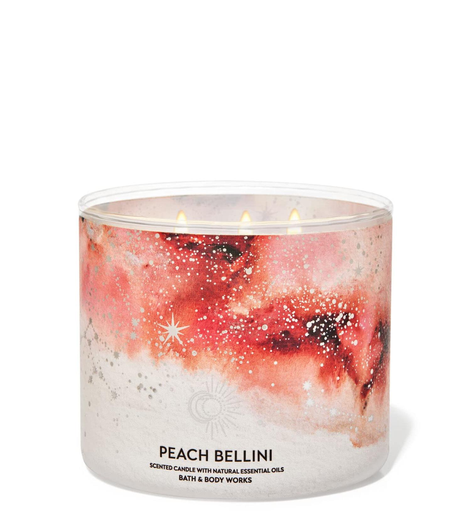 Peach Bellini 3 Wick Candle 14.5 oz / 411 g