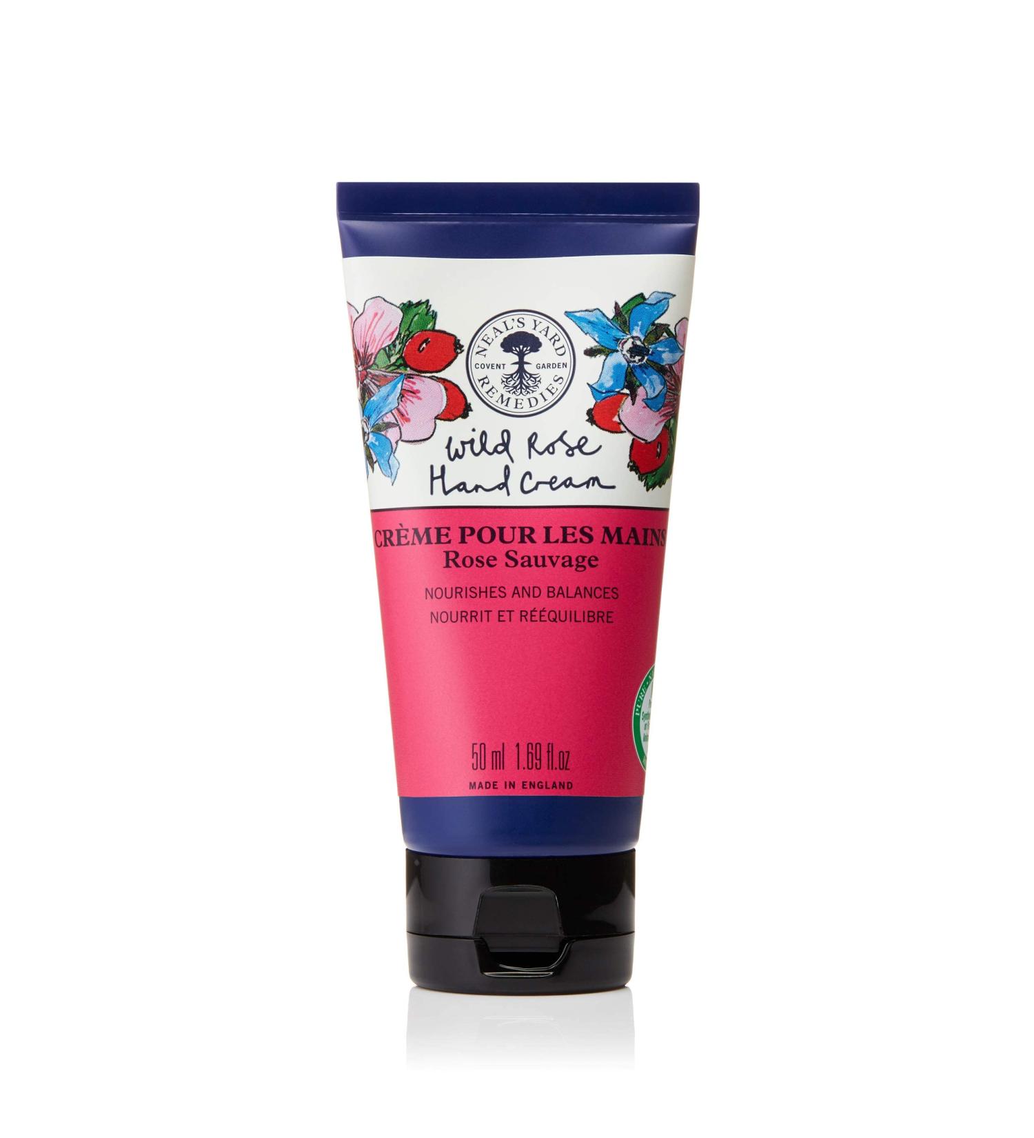 Neal's Yard Remedies Wild Rose Hand Cream - Rich & Luxurious 50ml (Pack of 1) - Buy Online on GoSupps.com