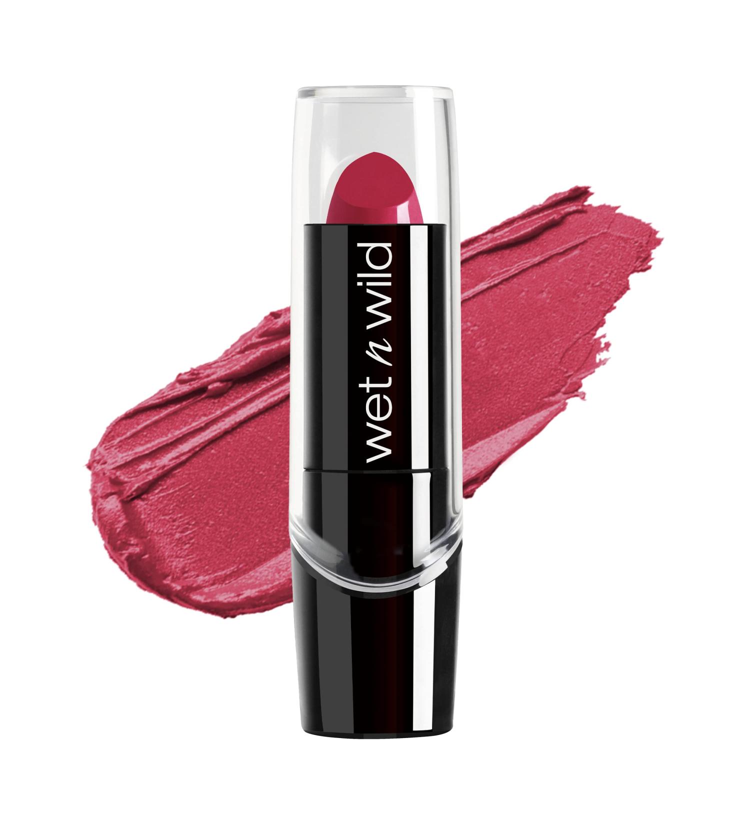 wet n wild Silk Finish Lipstick in Near Fuchsia - Hydrating & Rich Color - Buy Online on GoSupps.com