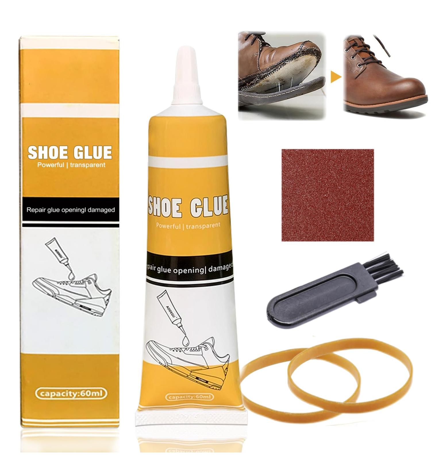 Shoe Glue Sole Repair-Super Strong Shoe Repair Glue-Glue for Shoes- Waterproof Quick Dry Non-Hardening Glue For Shoes For Repairing Worn Shoes Leather Boots High Heels 60ML 1 - Buy Online on GoSupps.com