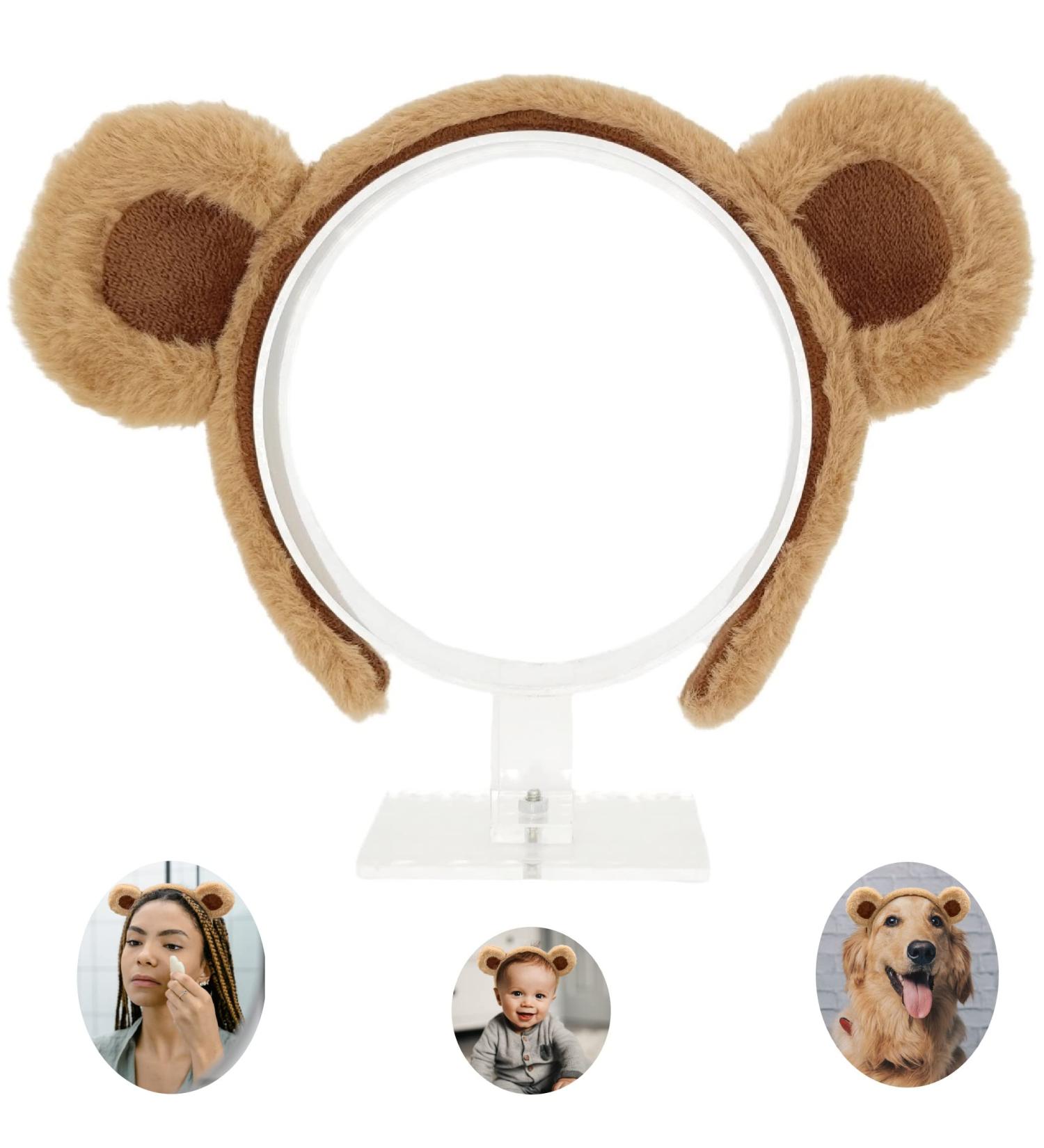 Brown Bear Ears Headband - Fluffy Grizzly Hairband for Party, Cosplay & Gifts | Beviliu - Buy Online on GoSupps.com