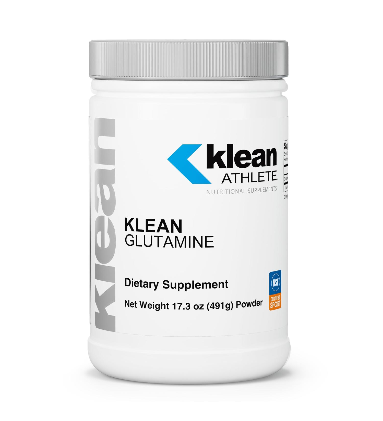 Klean Athlete Klean Glutamine - Immunity Support & Gut Health* - Amino Acids Supplement - NSF Certified for Sport - Non-GMO Gluten Free & Vegan - 17.3 oz - Buy Online on GoSupps.com