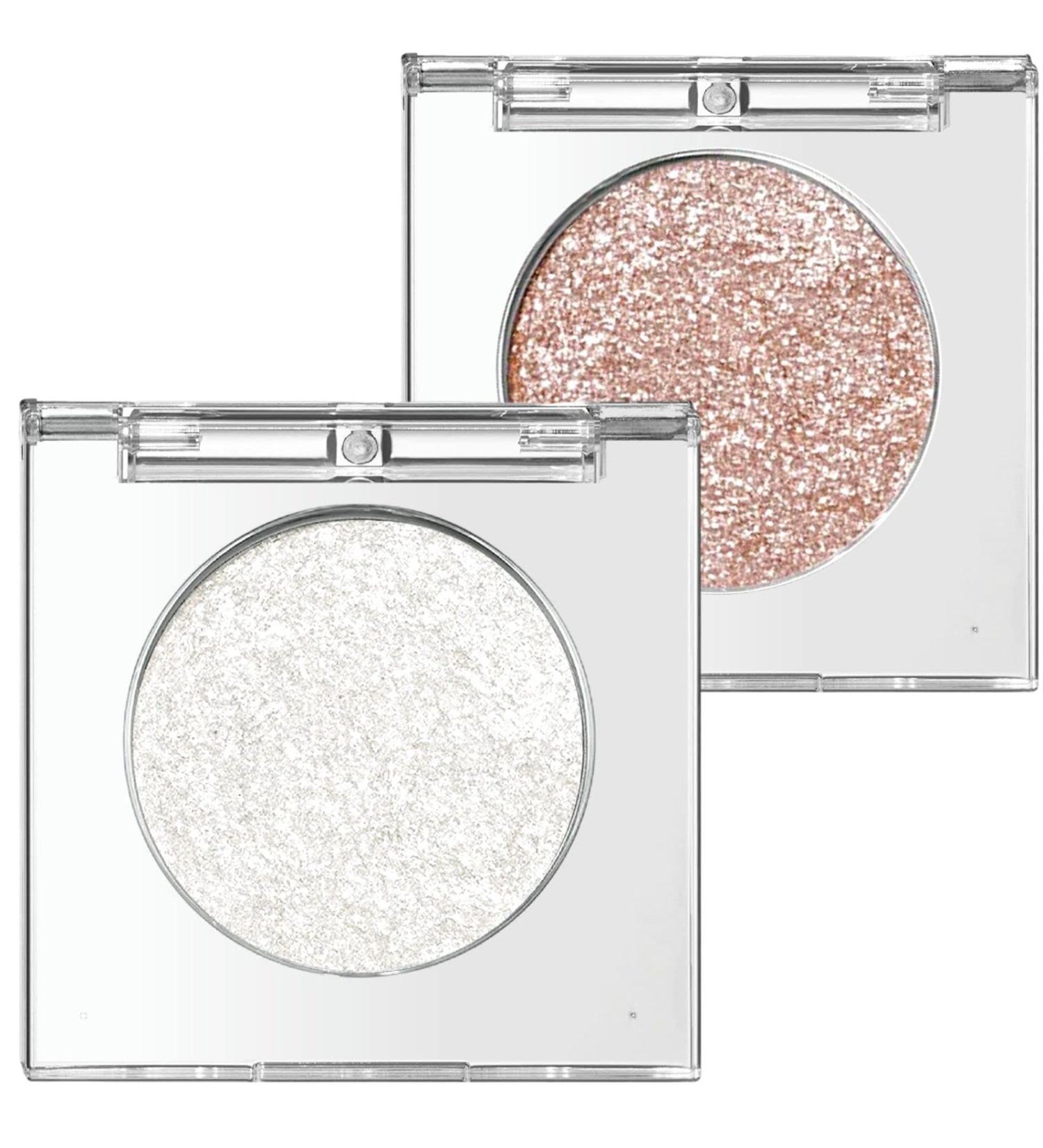 2PCS Shimmer Glitter Eyeshadow Palette - Highly Pigmented & Long-Lasting Korean Eye Glitter for Sparkling Eye Look - PartyMysterious Galaxy - Buy Online on GoSupps.com