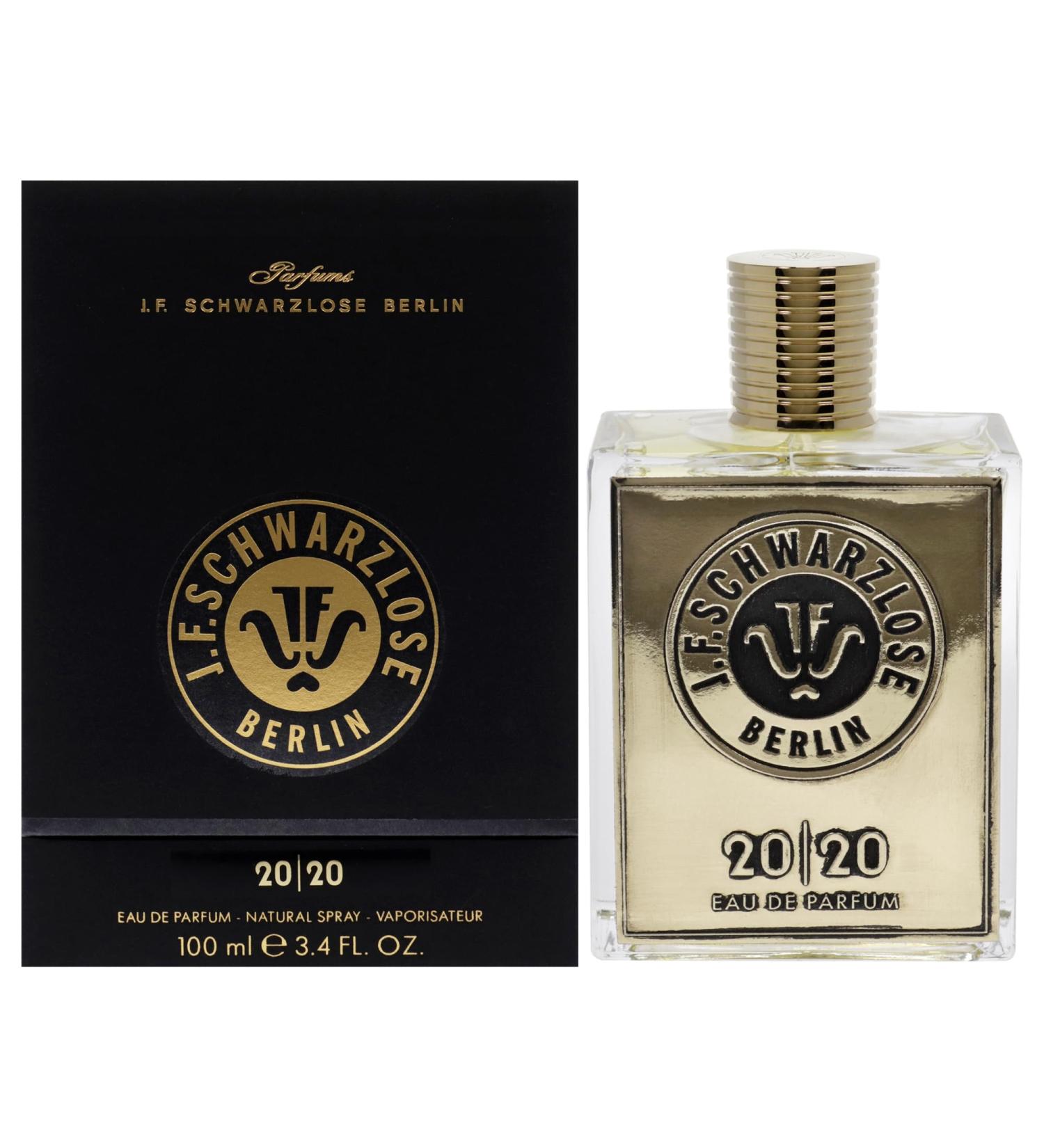 Schwarzlose 20-20 - Unisex EDP Spray Fragrance - Long Lasting and Captivating Perfume with Rose Patchouli Amber Wood and Pink Pepper - Body Spray with Sparkling Feel Good Scent - 3.4 oz Modern 3.4 Fl Oz (Pack of 1) - Buy Online on GoSupps.com