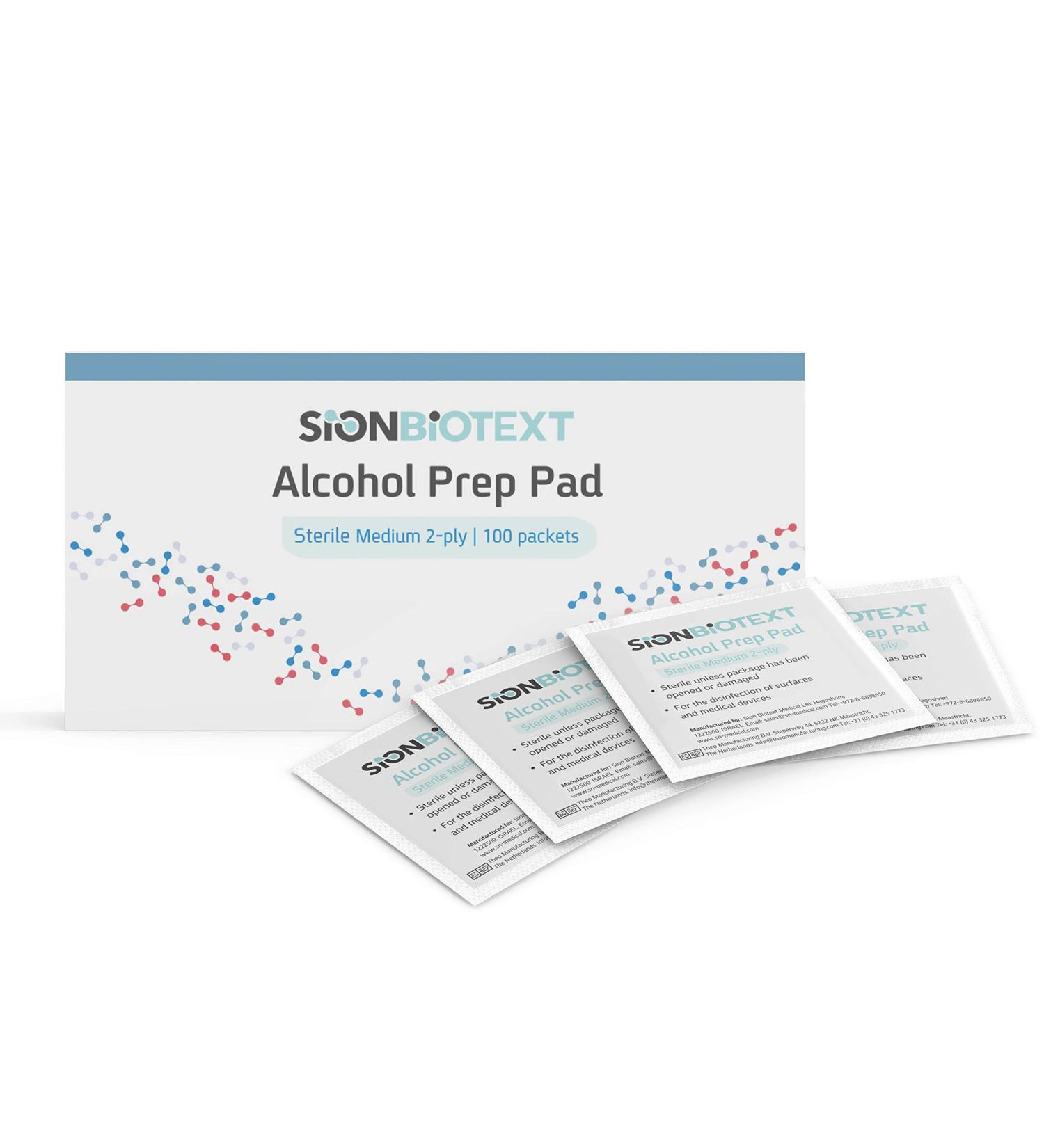 100 Sterile Alcohol Prep Pads | Antiseptic, Latex-Free, Individually Wrapped | Thick 2-Ply Swabs for Excellent Cleansing Action - Buy Online on GoSupps.com