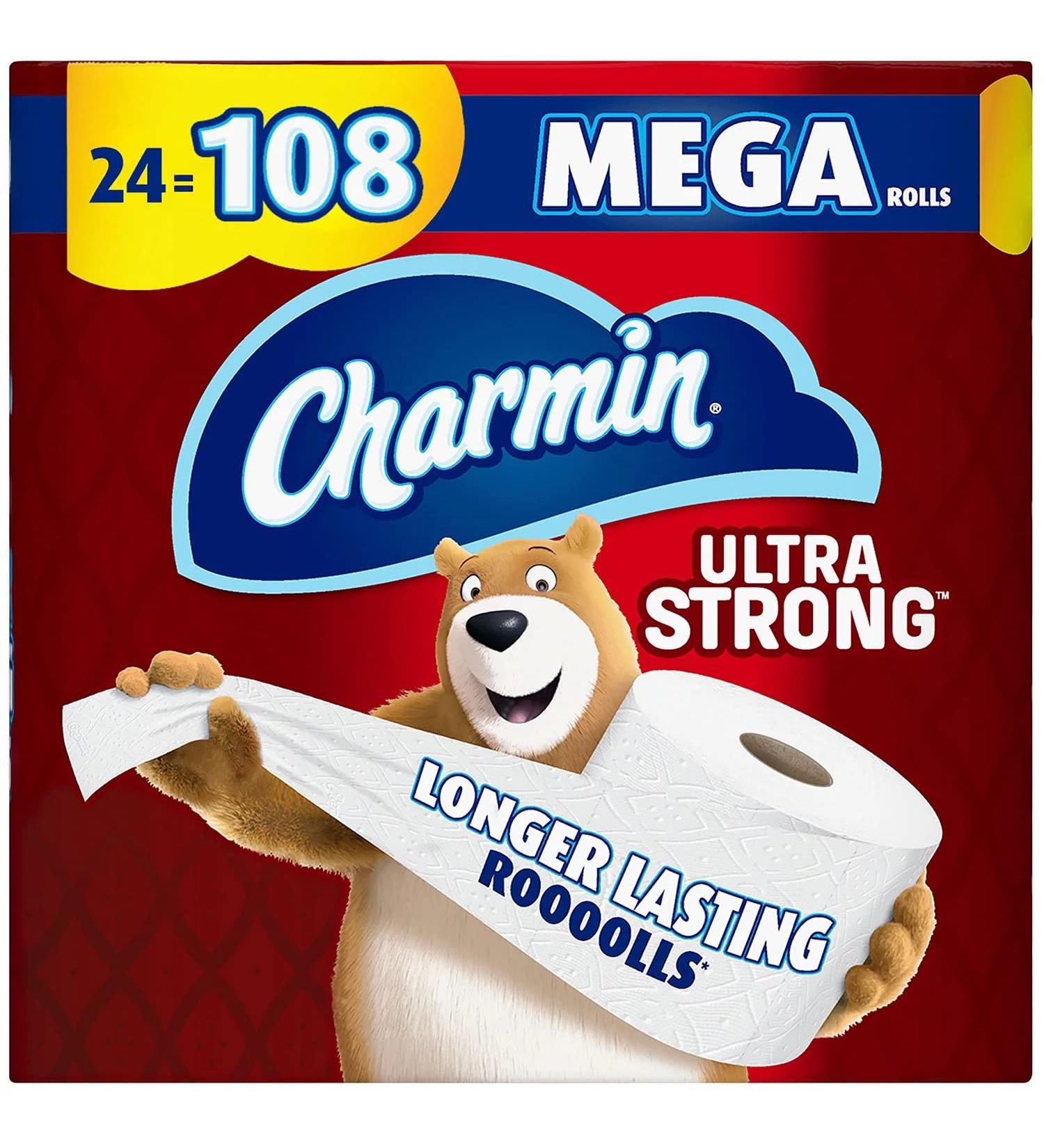 Charmin Ultra Strong Toilet Paper Bulk Mega Rolls (308 Sheets/roll 24 Rolls) - Buy Online on GoSupps.com