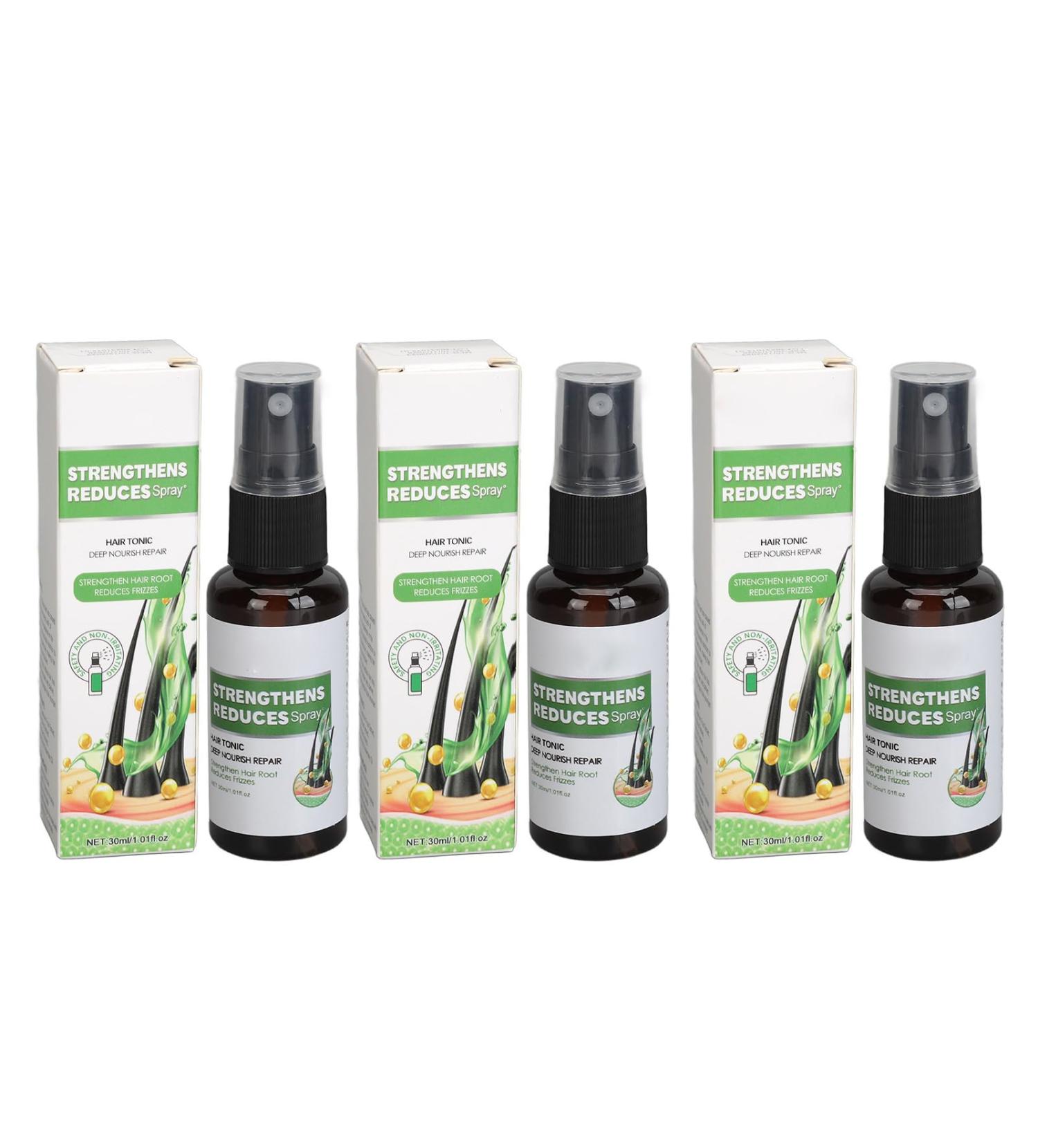 3Pcs x 30ml Strengthens Hair Spray Hair Tonic Dense Hair Repair - Deep Nourish Repair Reduces Frizzy - Buy Online on GoSupps.com