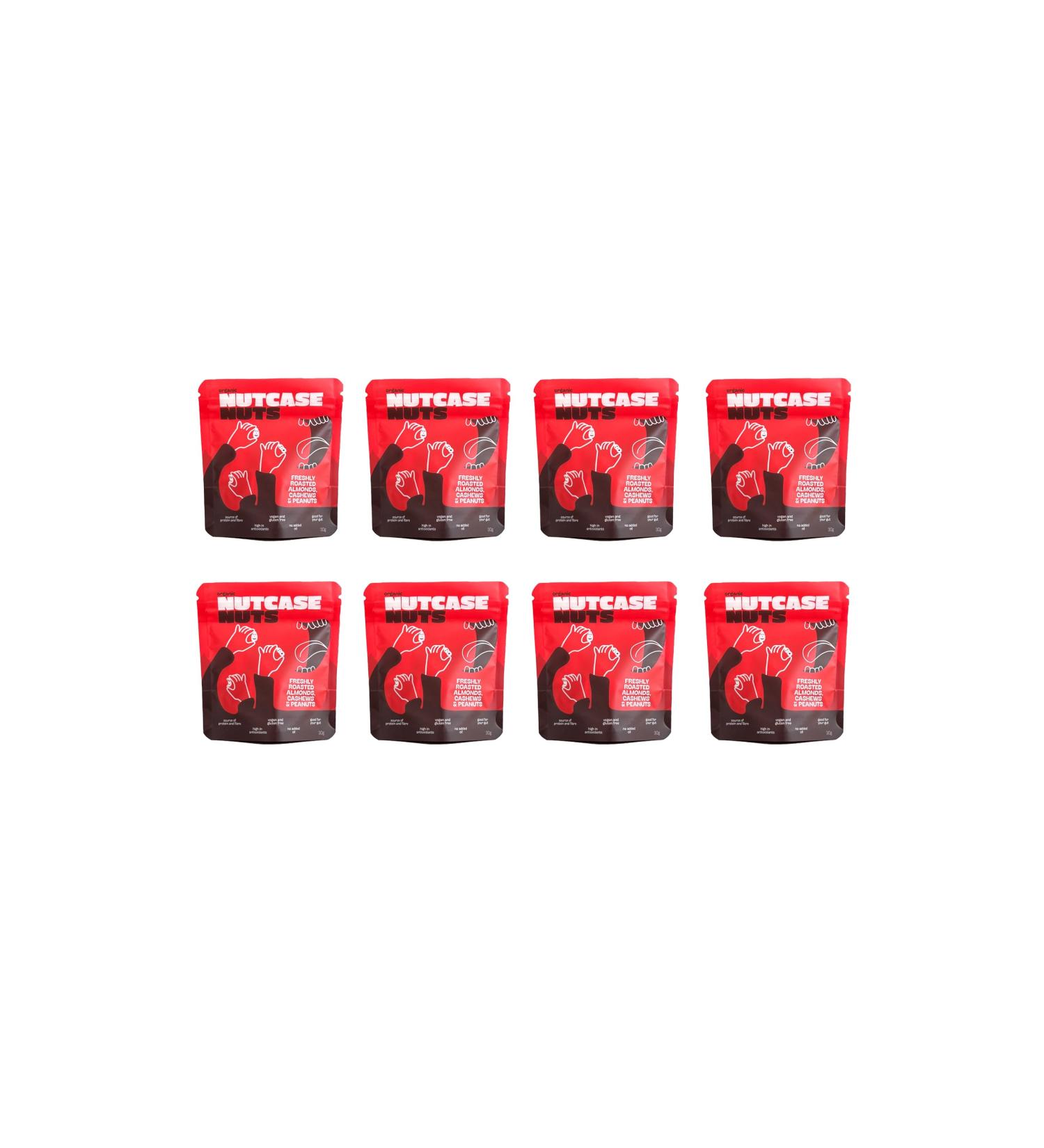 Nutcase Slow-Roasted Cashews. Almonds & Peanuts - Snack Pack - Buy Online on GoSupps.com