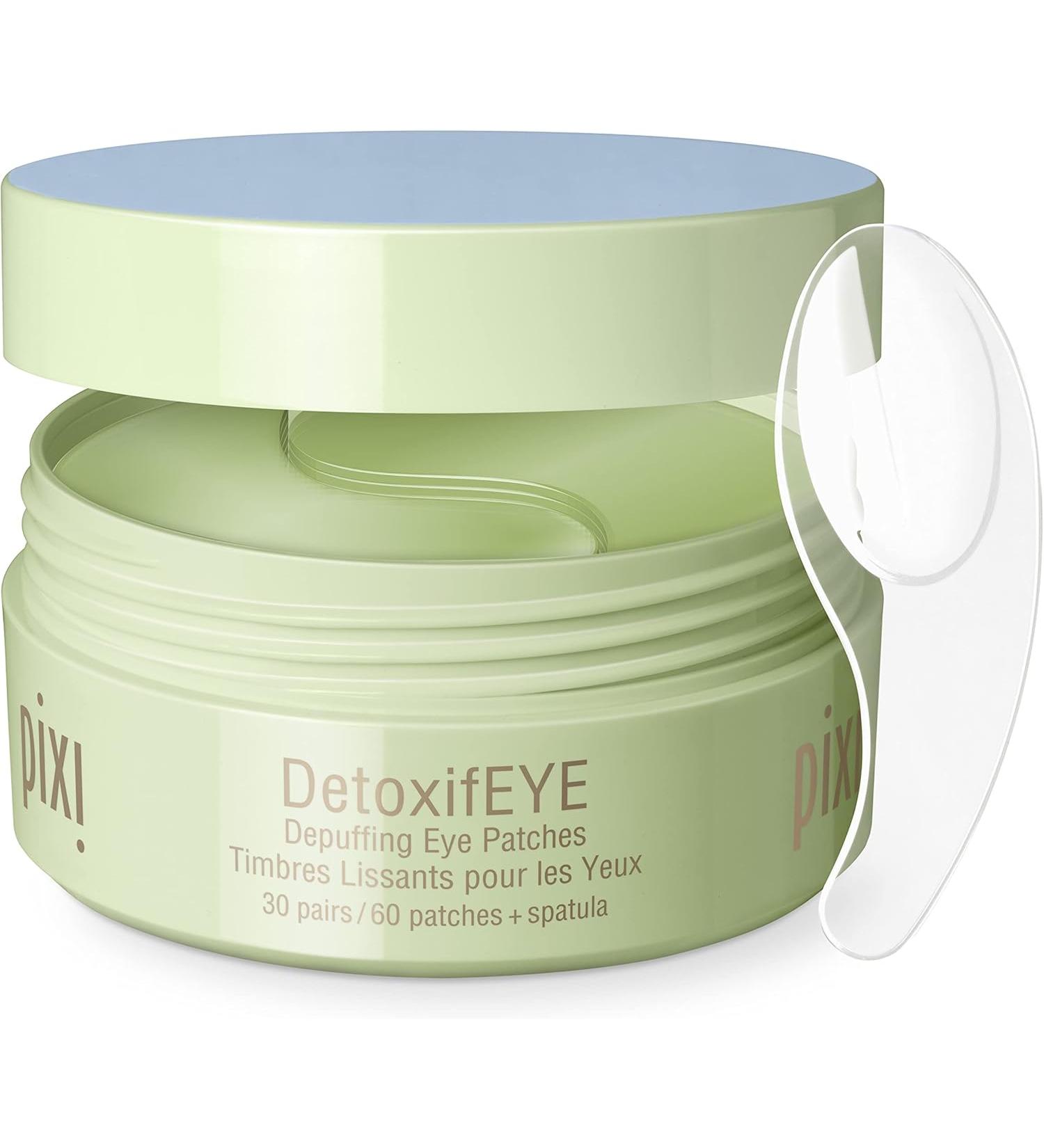 Pixi DetoxifEYE Depuffing Hydrogel Under-Eye Patches with Hyaluronic Acid, Gold & Caffeine - Hydrating Eye Treatment - Buy Online on GoSupps.com