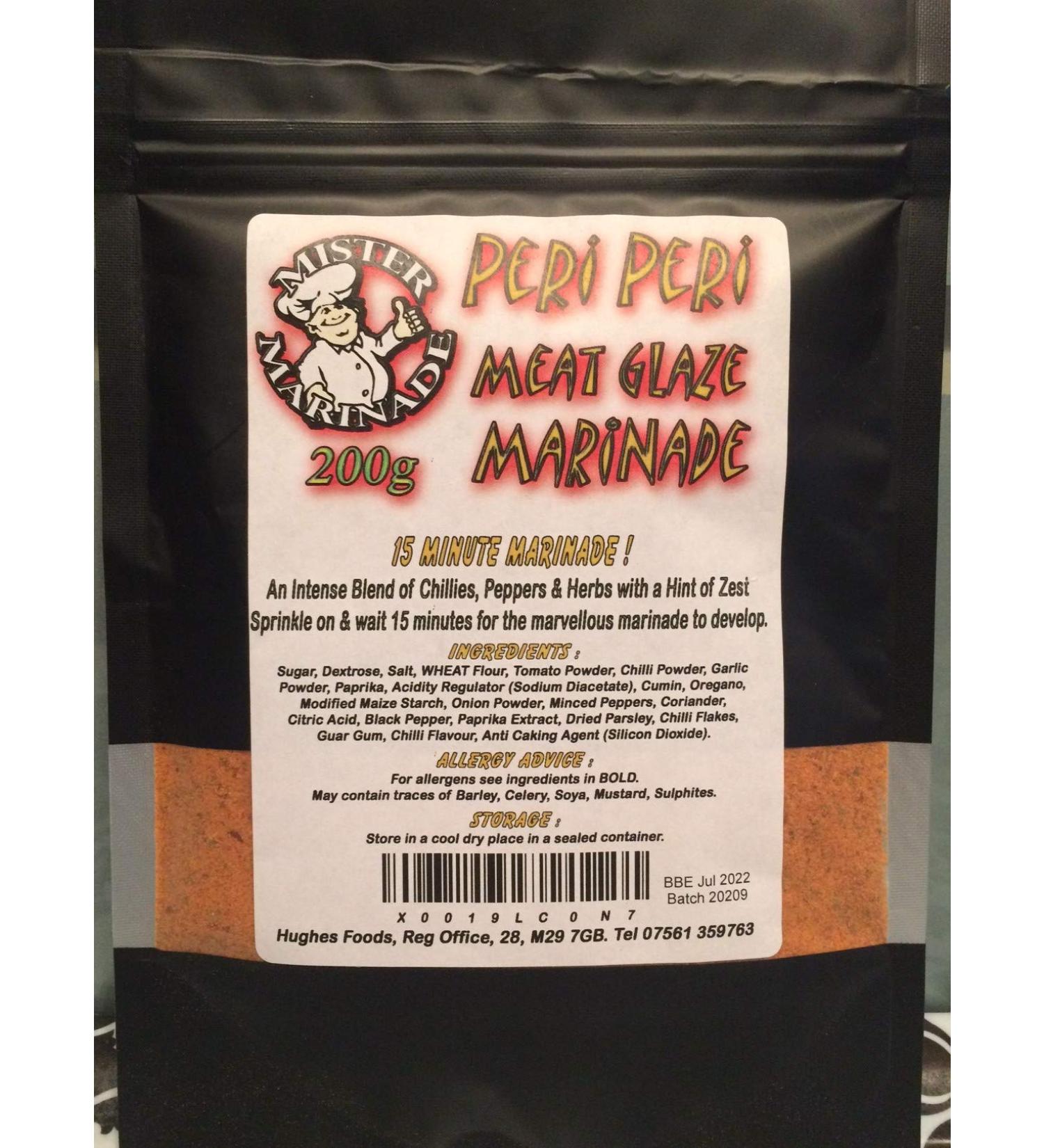 MISTER MARINADE Piri Piri Meat Glaze BBQ Rub Marinade 200g - Premium Flavorful Seasoning - Buy Online on GoSupps.com