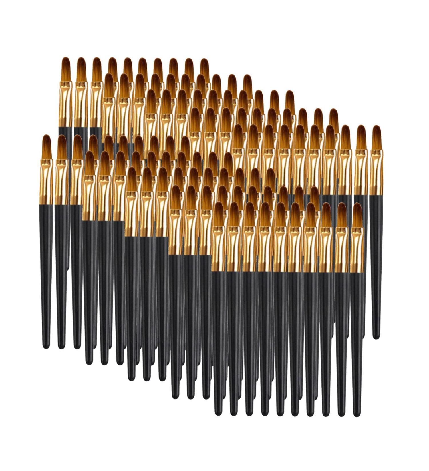 Disposable Makeup Lip Brushes - 100pcs Set | Mini Lip Applicator & Eyeshadow Wands | Portable Lip Gloss Brush for Flawless Application | No Shedding - Buy Online on GoSupps.com