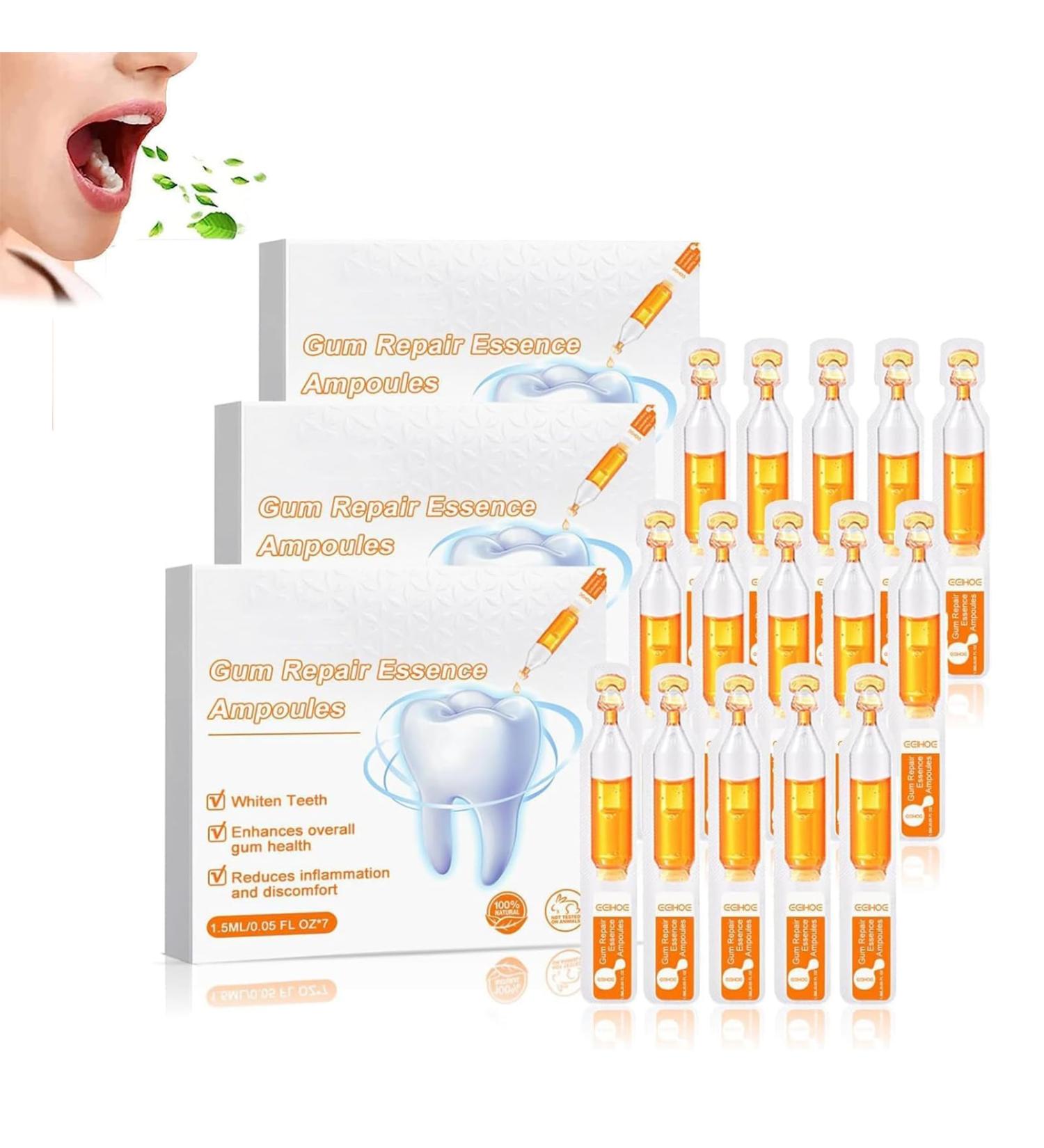 Ampoule Teeth Whitening Serum | Gum Repair & Enamel Restoration - 3 Boxes - Buy Online on GoSupps.com