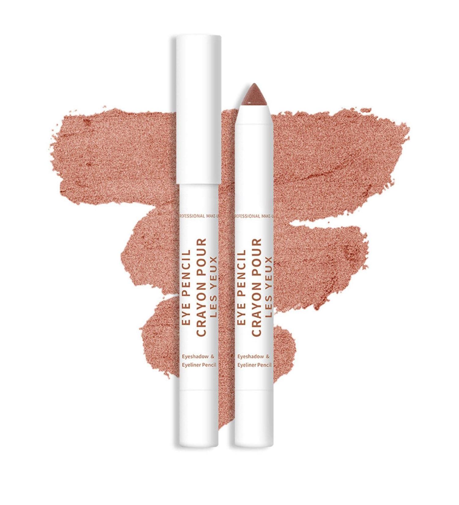 Cream Eyeshadow Stick | Soft Creamy Matte Shimmer Eye Shadow Pencil Crayon Eye Brightener Highlighter Eyeliner Crayon Make Up Set 20 Colors Smudge-Proof Transfer-Proof B08 - Buy Online on GoSupps.com