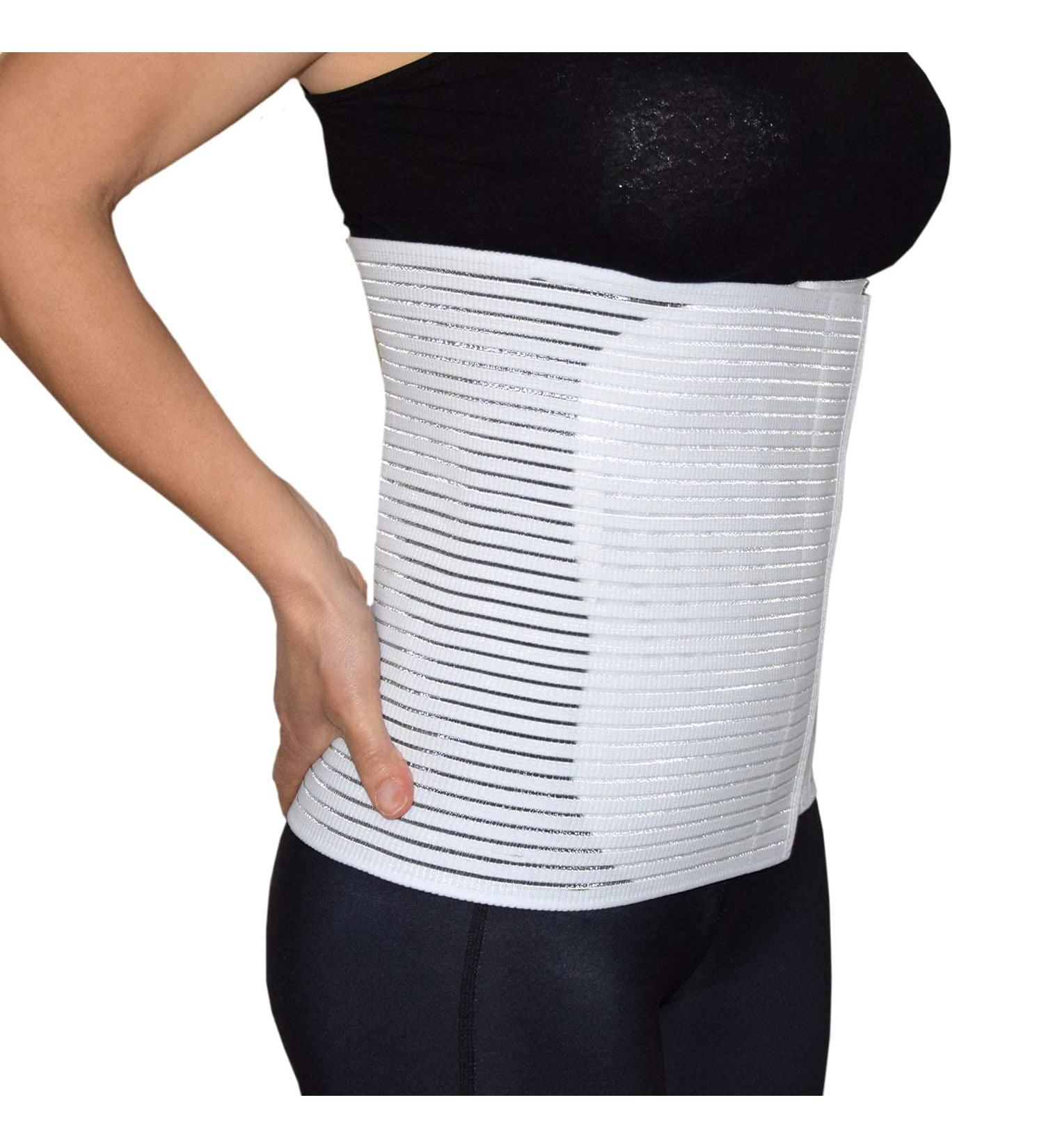 Abdominal Belt Post Operation | Unisex Compression Band for Post Birth Relief & Back Pain - Size S (White) - Buy Online on GoSupps.com