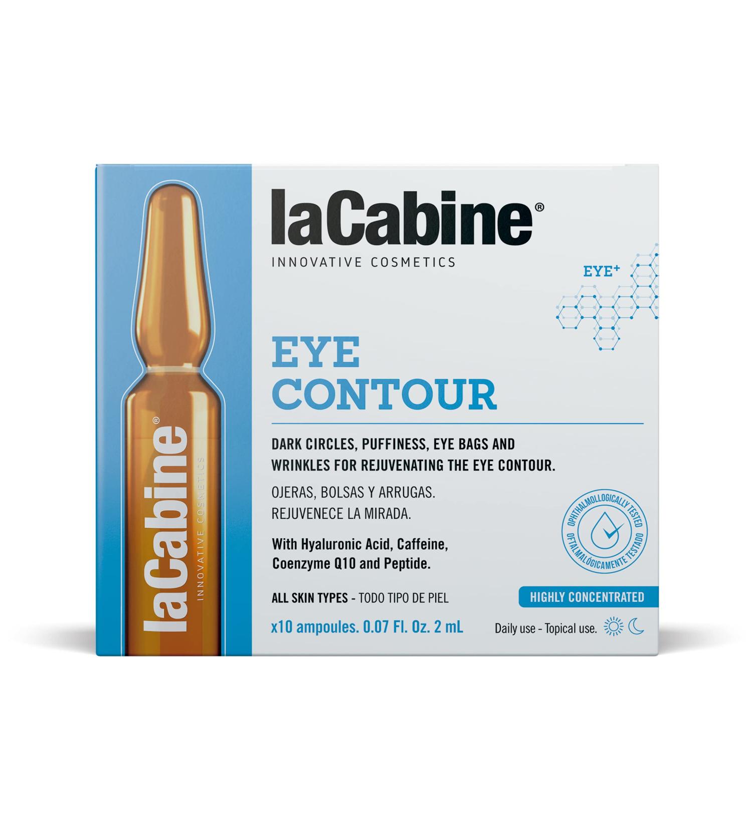 laCabine Eye Contour Ampoule Serum Reduce Dark Circles Puffiness & Wrinkles with Caffeine & Coenzyme Q10 - International Shipping Available - Buy Online on GoSupps.com
