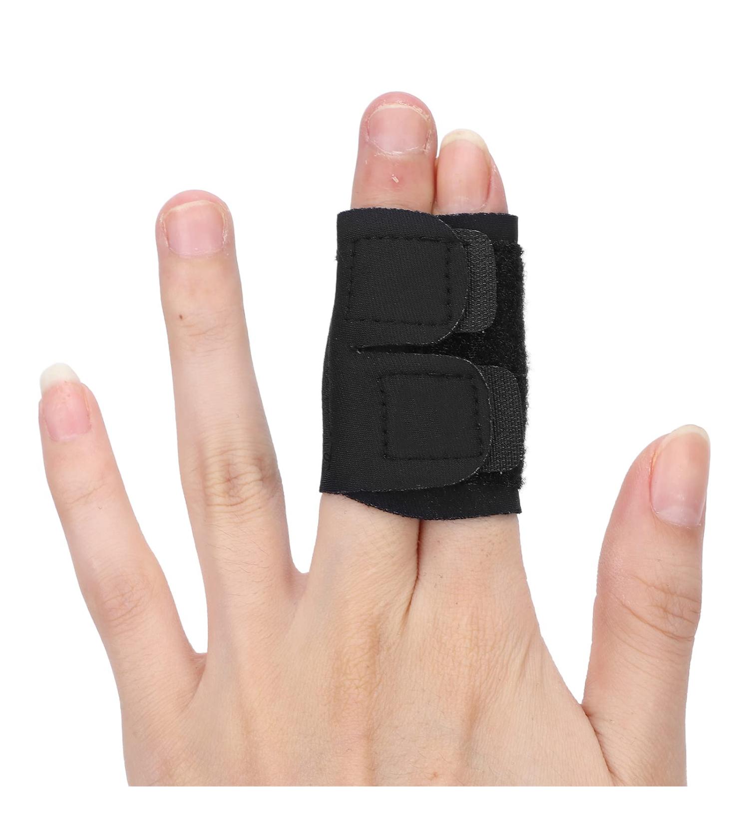 Elastic Breathable Finger Splint Sleeve - Sports Injury Protection for Basketball & Volleyball - Finger Brace Support & Guard (M - Buy Online on GoSupps.com
