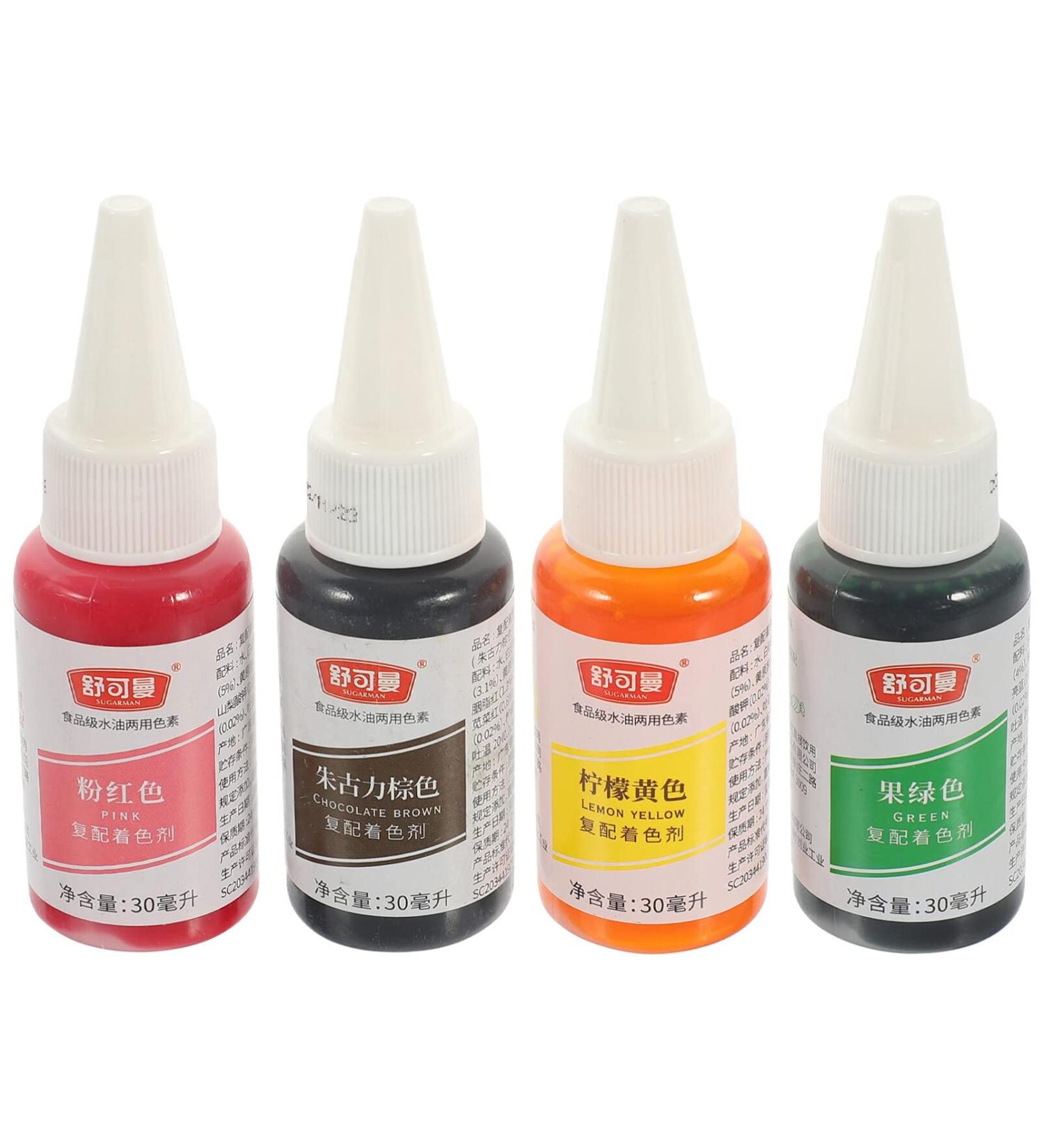 SOLUSTRE 4 Food Coloring Decor Cake Kit Kitchen Baking Supplies Candy Baking Supplies Icing Colors Cake Food Egg Coloring Kit Food Dye Cake Baking Supplies Christmas Xanthan Gum Water Oil - Buy Online on GoSupps.com
