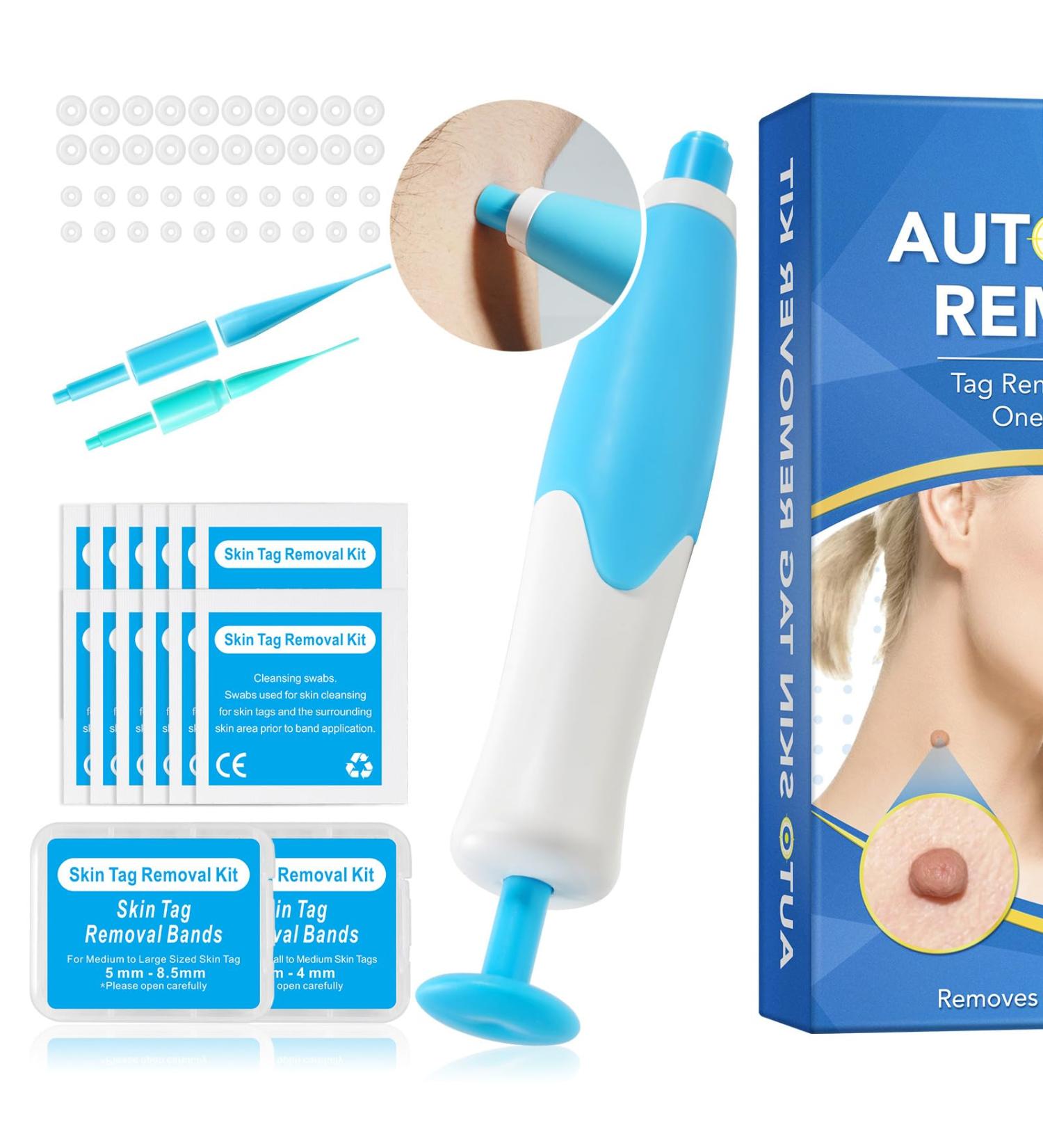 Skin Tag Removal Kit Fast-Acting & Safe Skin Tag Remover for Small Skintags Wart Removal Skin Tag Removal Device 2-8mm - Buy Online on GoSupps.com