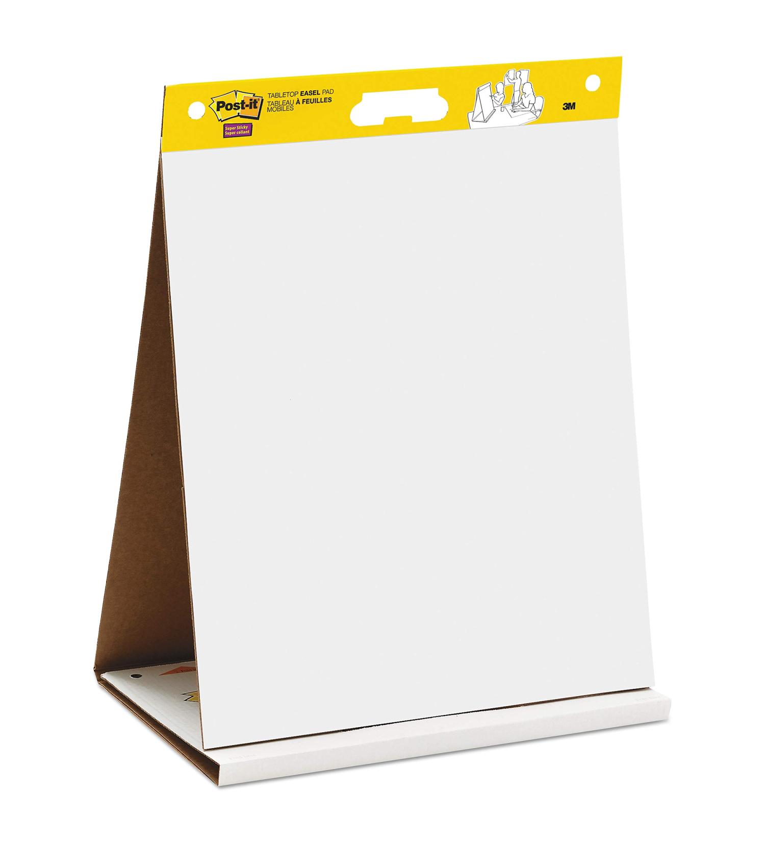3M Post-it 563R Self Stick Tabletop Easel Pad, 20 x 23, 20 Sheets - White (1 Pack) - Buy Online on GoSupps.com