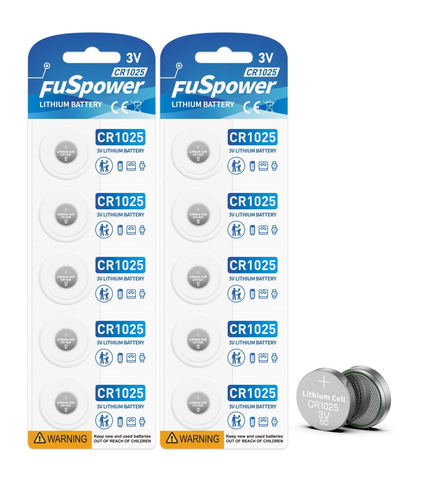 CR1025 DL1025 Br1025 1025 5033LC 3V Lithium Batteries for Welding Helmet Watches Cameras Calculators (10pcs) - Buy Online on GoSupps.com