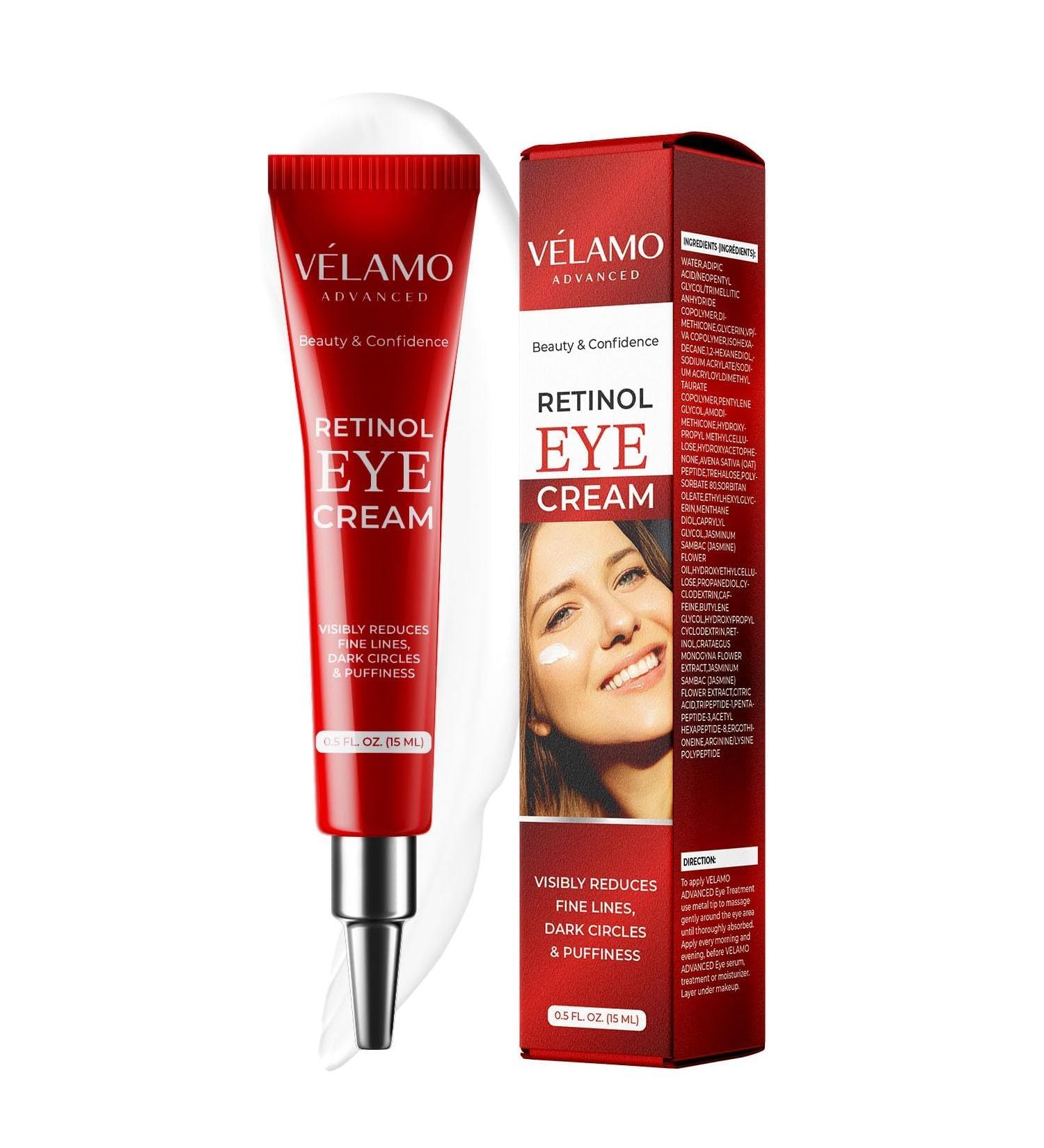 Rapid Reduction Retinol Eye Cream | Instant Wrinkle & Puffiness Relief | Dark Circles & Crow s Feet Treatment - 1 OZ/15G - Buy Online on GoSupps.com