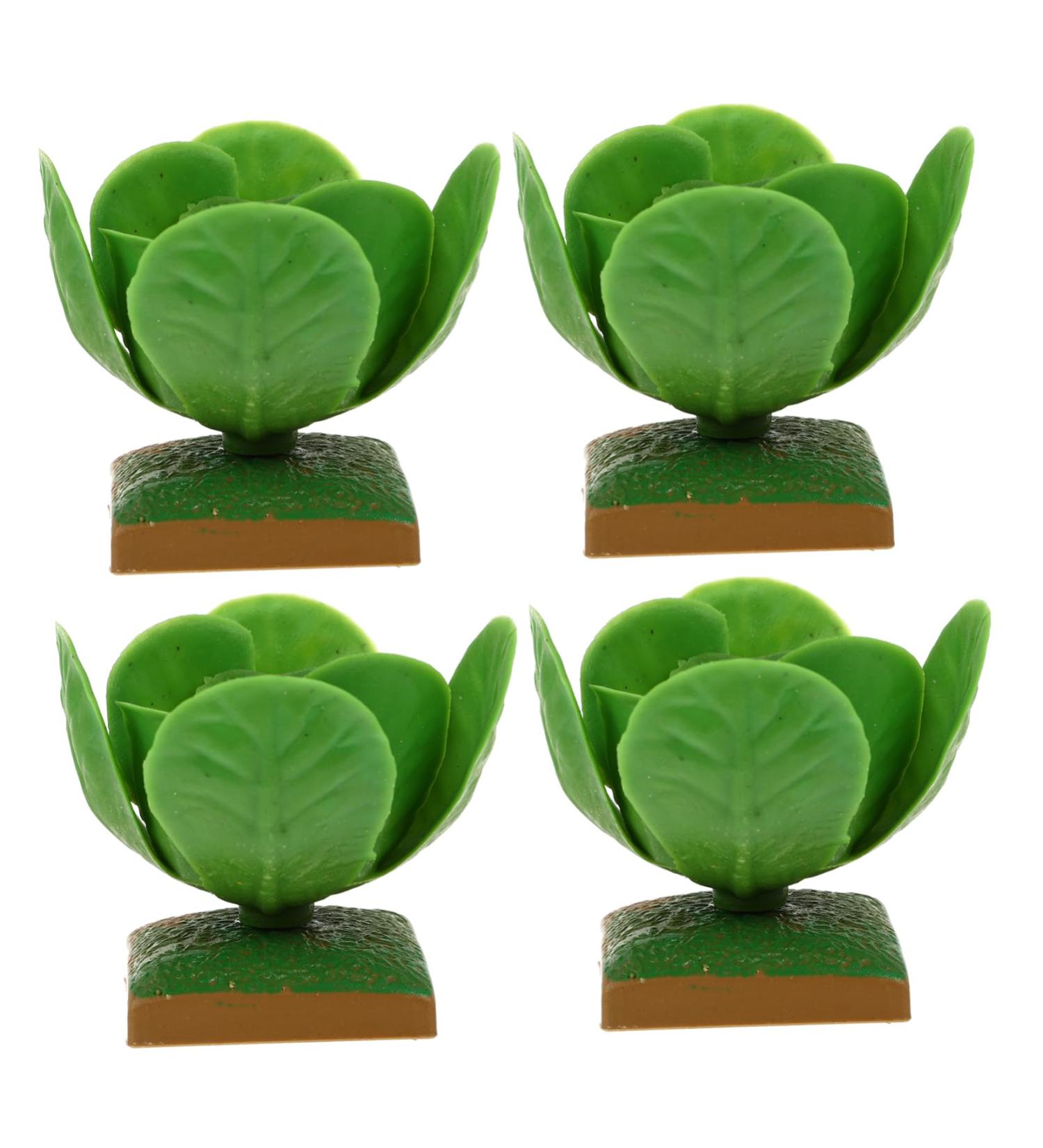 RORPOIR 4pcs Cabbage Model Garden Decor Simulated Models Puzzle Toys Accessory Educational Playthings Home Decor Tiny Foods Miniature Model Toys Plastic Fake Vegetables Apple Tree Child - Buy Online on GoSupps.com