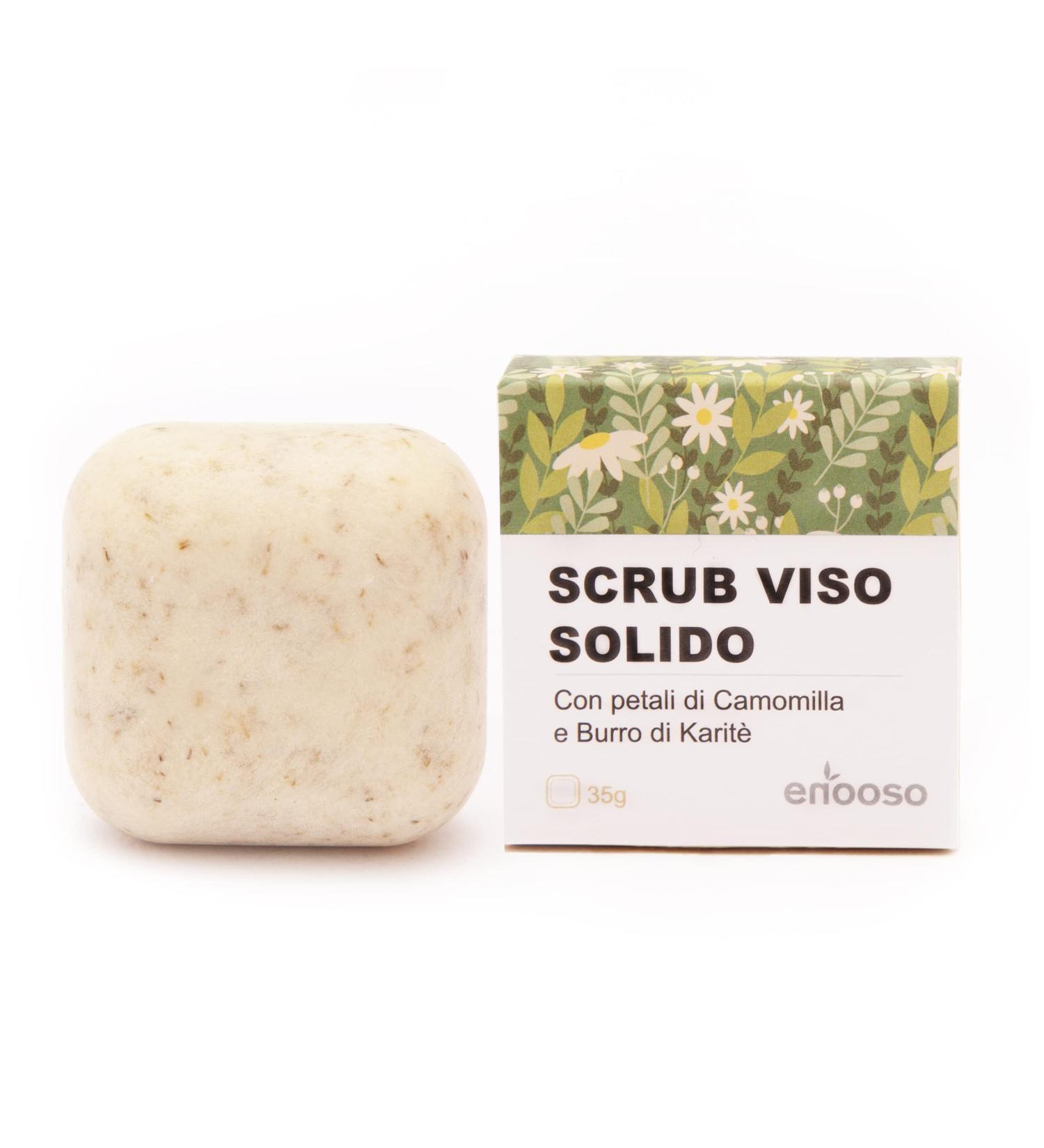 Enooso Organic Facial Cleanser for Acne-Prone Skin - Clay Aloe Vera & Chamomile - 100% Vegan & Plastic-Free 35g - Buy Online on GoSupps.com