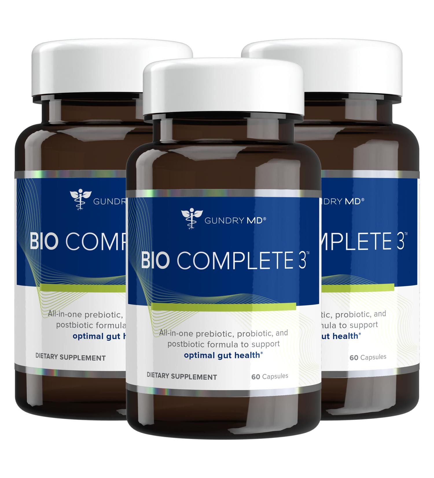Gundry MD Bio Complete 3 - Prebiotic Probiotic Postbiotic to Support Optimal Gut Health 30 Day Supply (90 Day Supply) - Buy Online on GoSupps.com