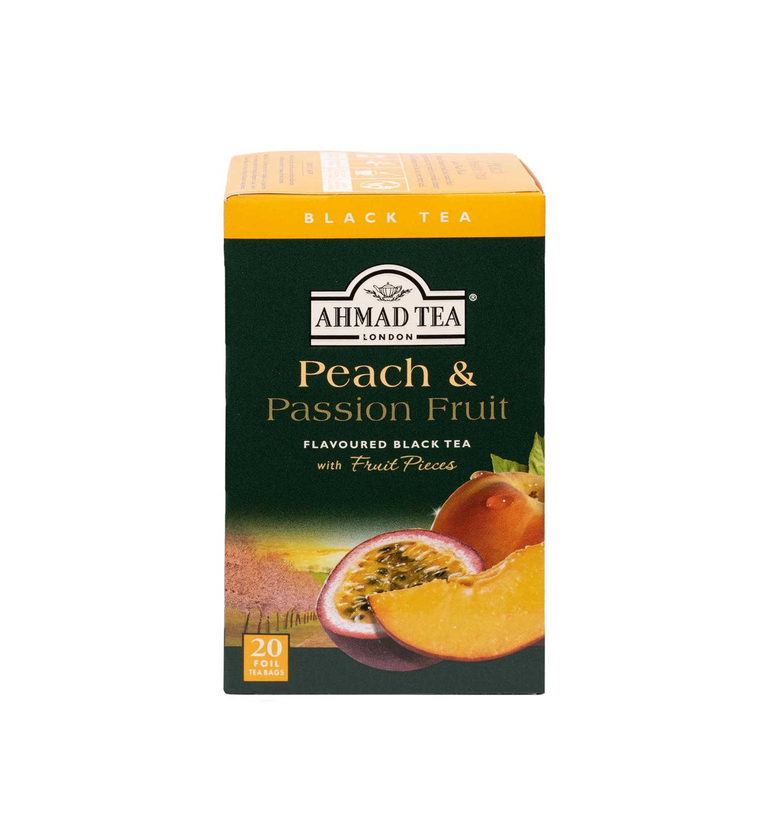 Ahmad Tea Peach & Passion Fruit Black Tea 20-Count Boxes (Pack of 6) - Buy Online on GoSupps.com