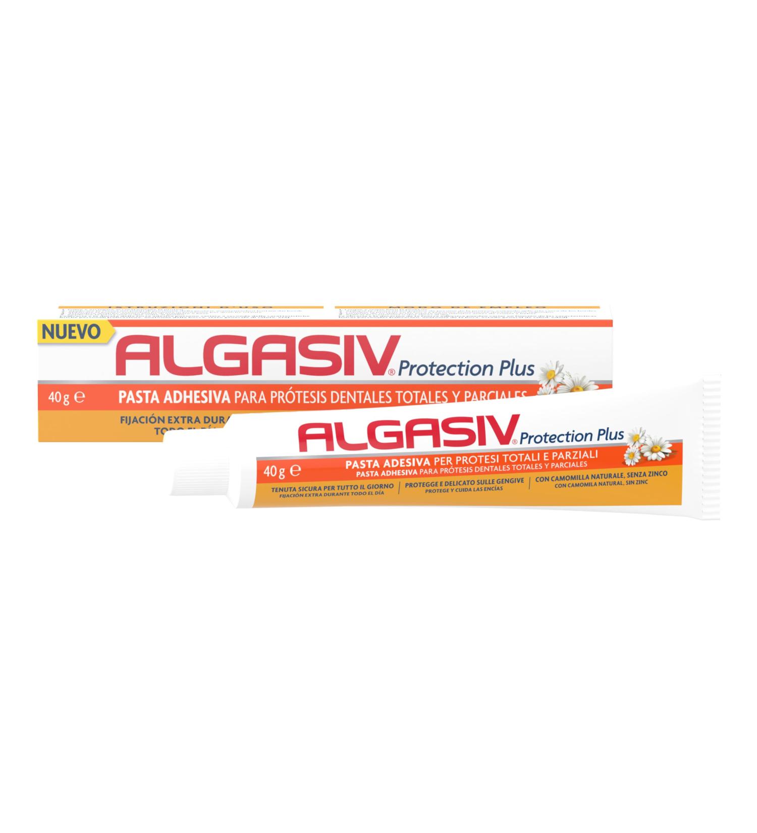  ALGASIV Algasiv Protection Plus Fixing Cream for Full and Partial Dentures 40g - Buy Online on GoSupps.com