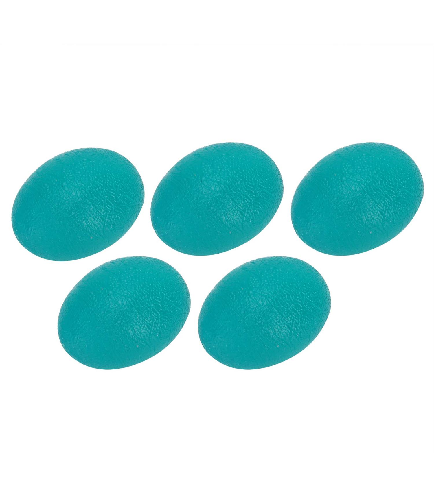 Verdant Touch Hand Grip Ball Set | 5 Pack Oval Green | 35 Wrist & Finger Strength Training | Stress Relief Exercise Tools - Buy Online on GoSupps.com