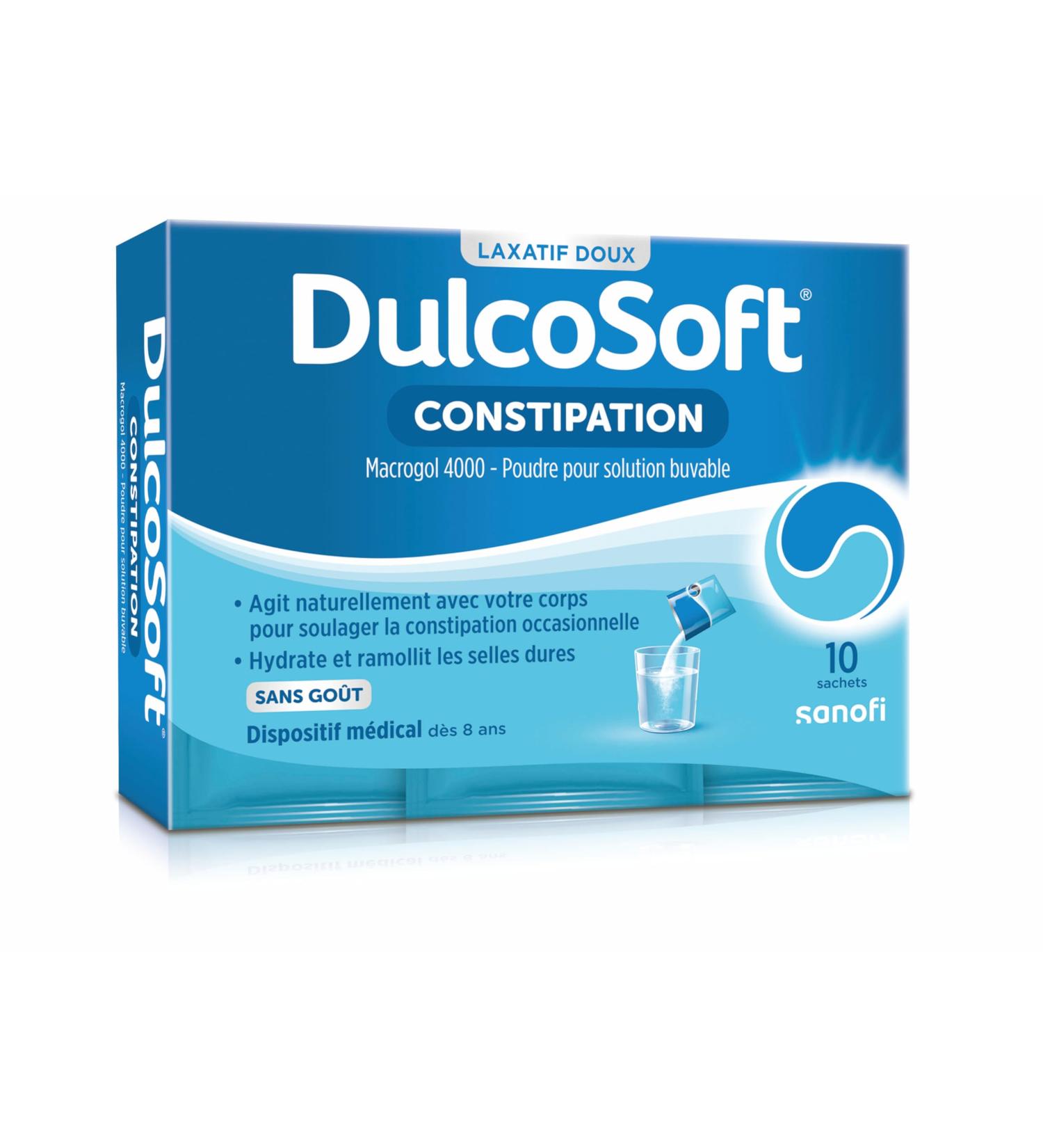 DulcoSoft Constipation - 10 Sachets Powder to Dilute Tasteless - Medical Device - Buy Online on GoSupps.com
