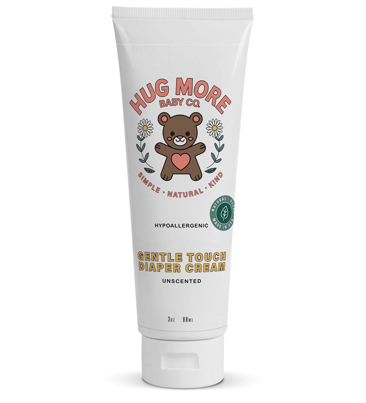 Hug More Baby Diaper Cream - Unscented, Hypoallergenic Formula for Newborns - 3 Oz - Buy Online on GoSupps.com