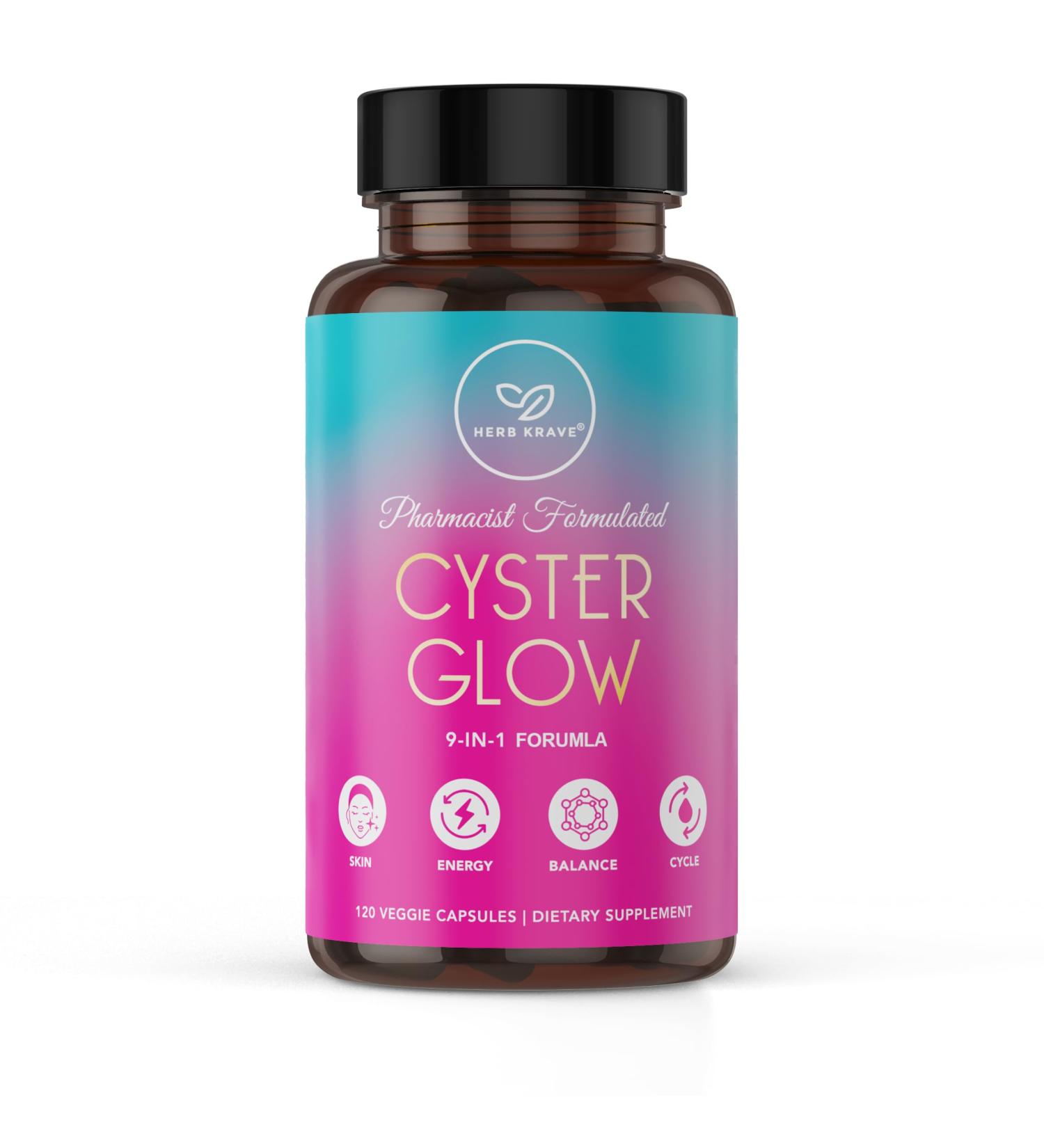 Herb Krave Cyster Glow 9-in-1 Women s Inositol Complex Myo & D-Chiro Inositol 40:1 Pharmacist-Formulated Daily Wellness Support. - Buy Online on GoSupps.com