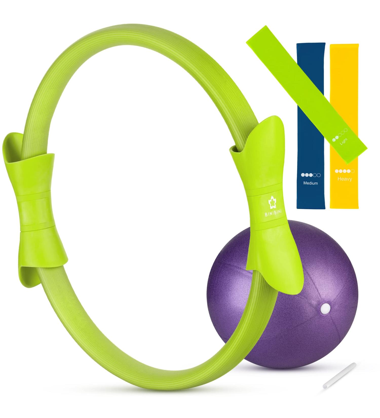 Buy Binibini Pilates Ring Set - Complete 5-Part Home Fitness Set with Pilates Ball Fitness Straps & Terra Bands for Optimal Health & Strength Training - Buy Online on GoSupps.com