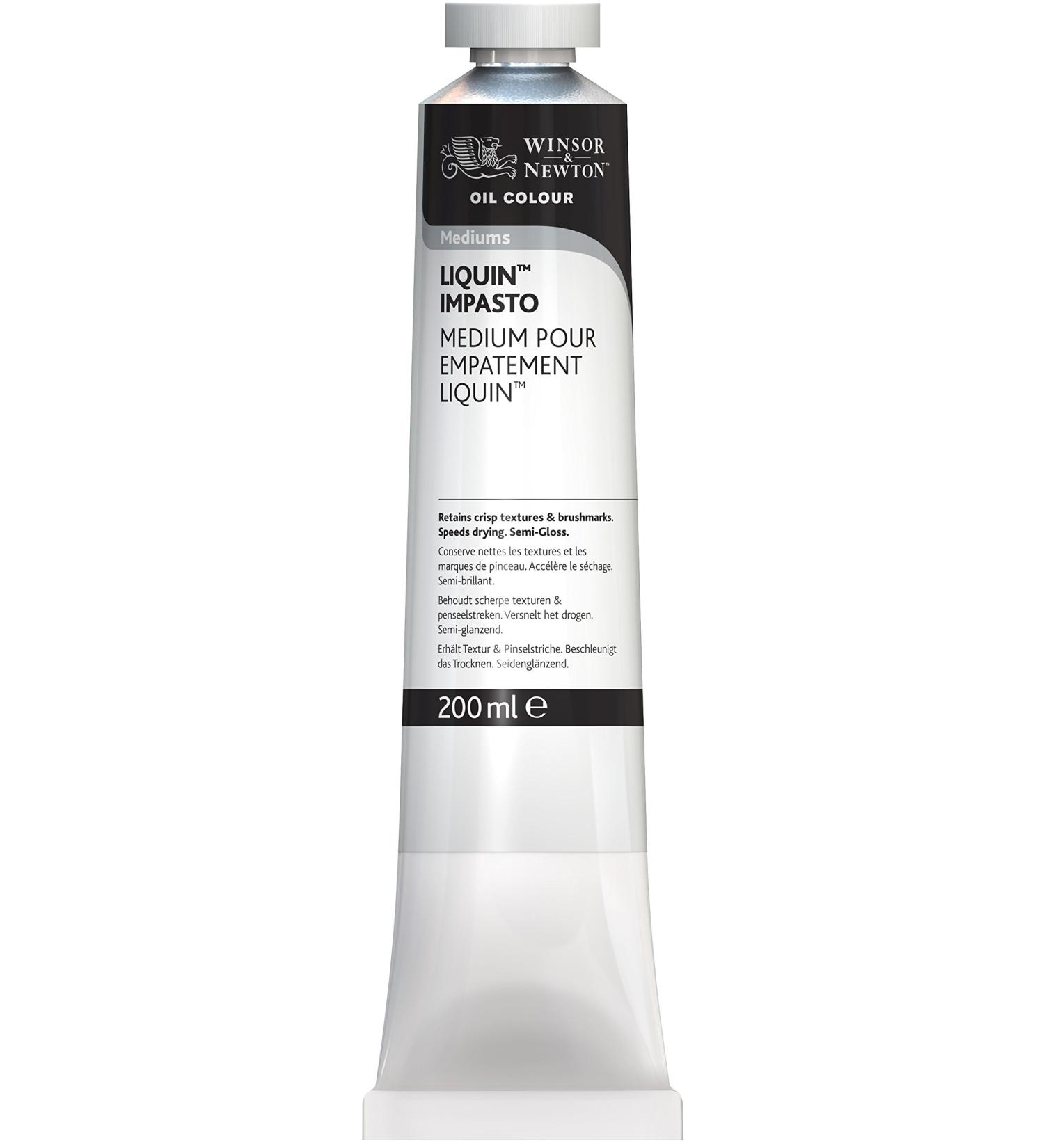 Winsor & Newton Liquin Impasto Medium  200ml tube  white  6-oz Tube 6-oz Tube Liquin Impasto