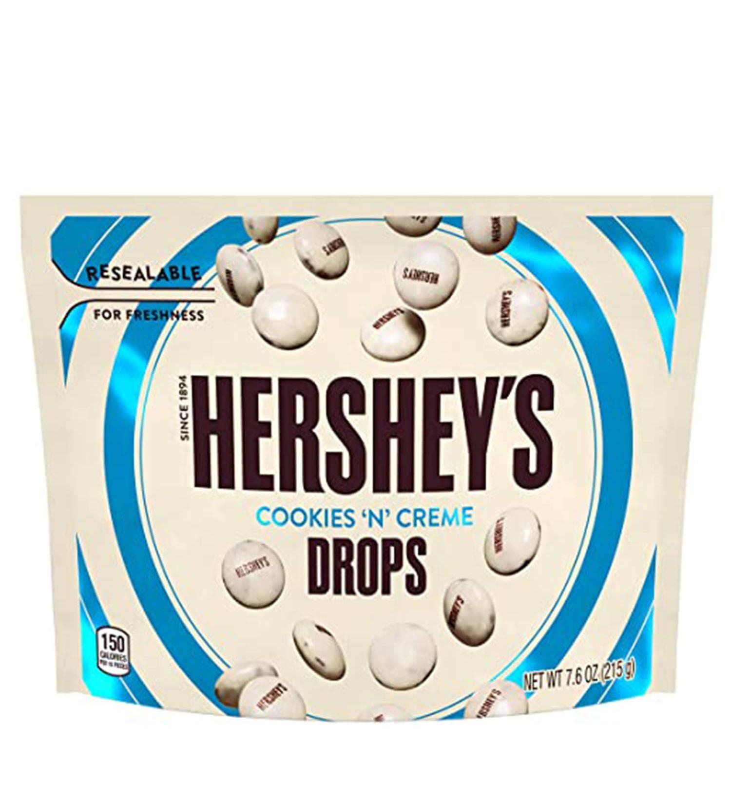 Hershey's Cookies & Cream Drops 8 oz - Chocolate Covered Cookies & Cream Candy Pieces - Buy Online on GoSupps.com